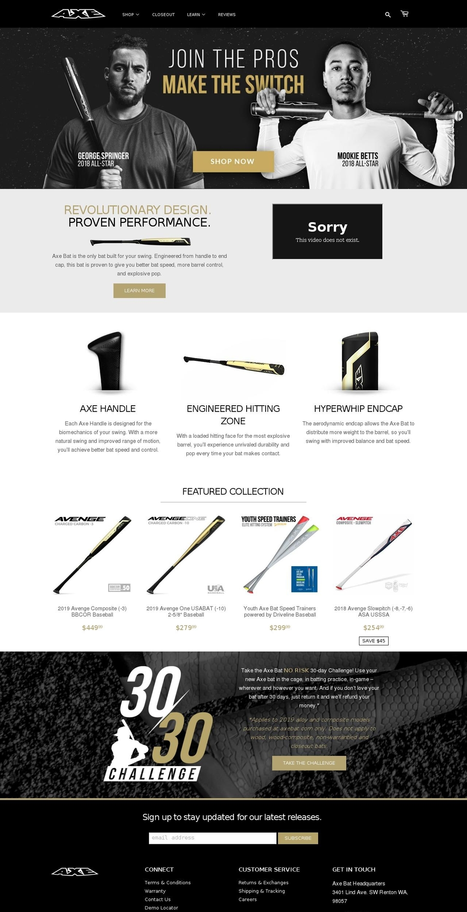 Axebat-theme Shopify theme site example badenaxe.com