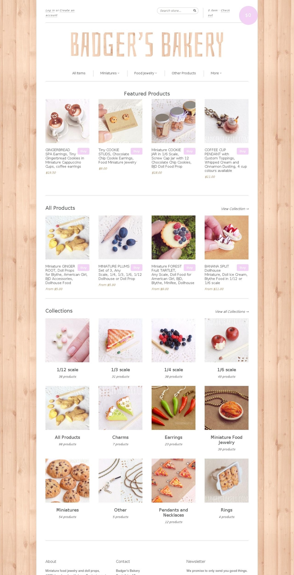 badgersbakery.com shopify website screenshot