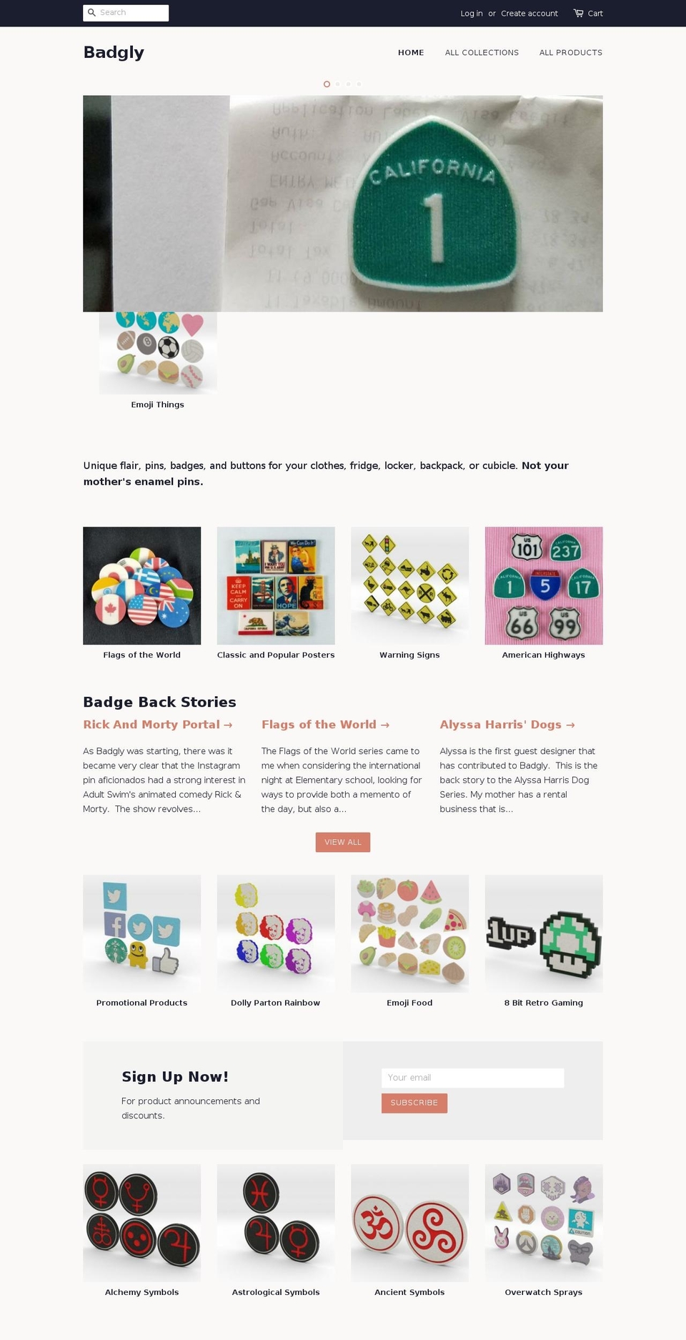 badgly.com — Shopify storefront screenshot