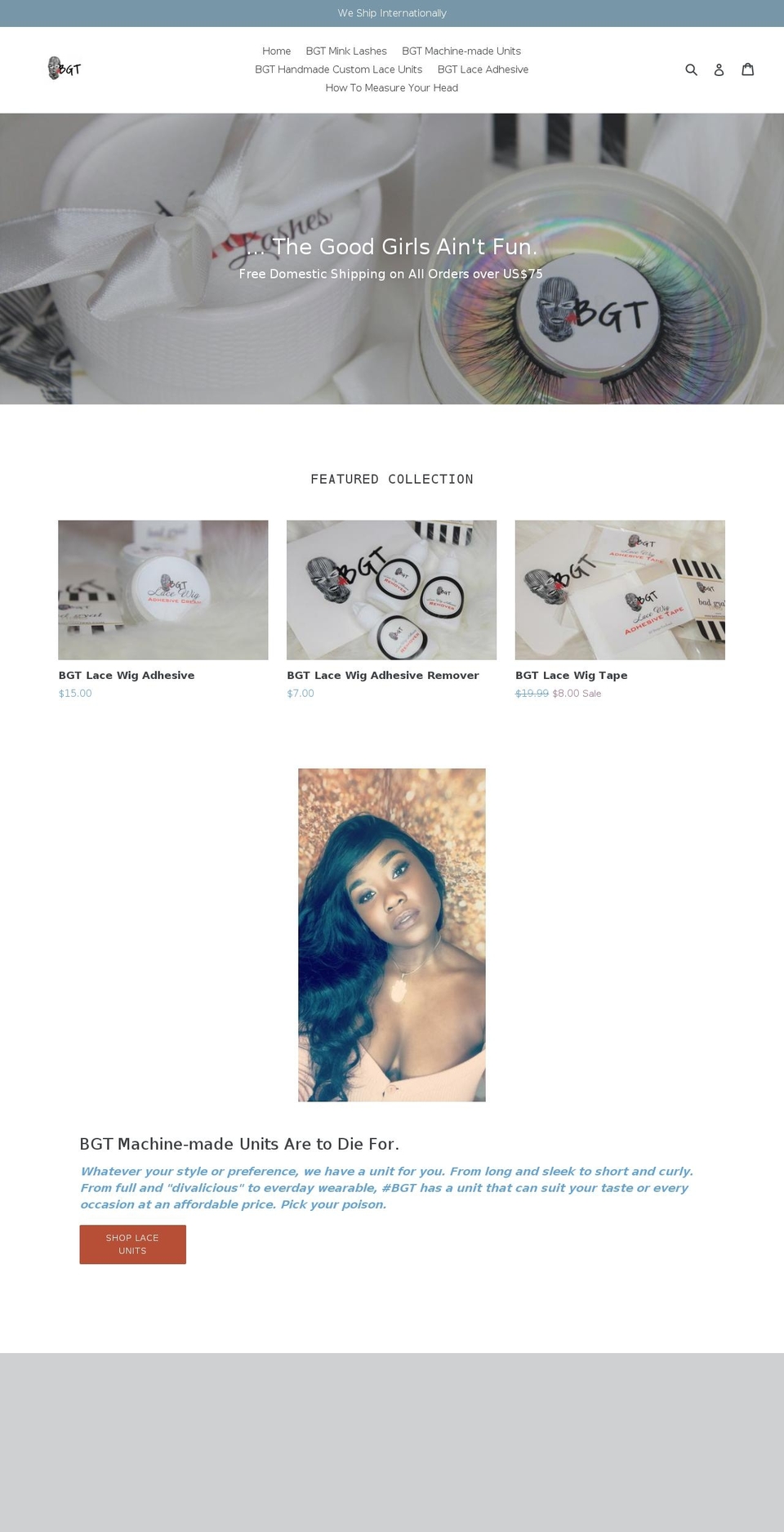 badgyalting.com — Shopify storefront screenshot