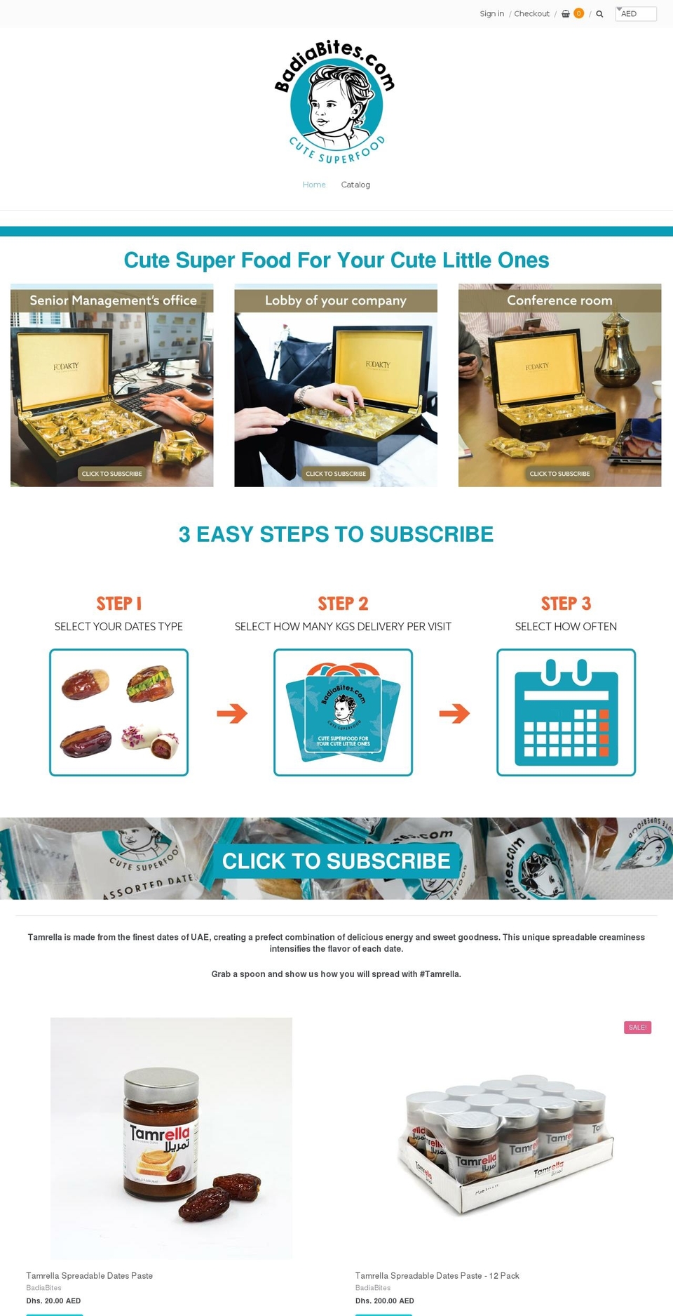 badiabites.com — Shopify storefront screenshot