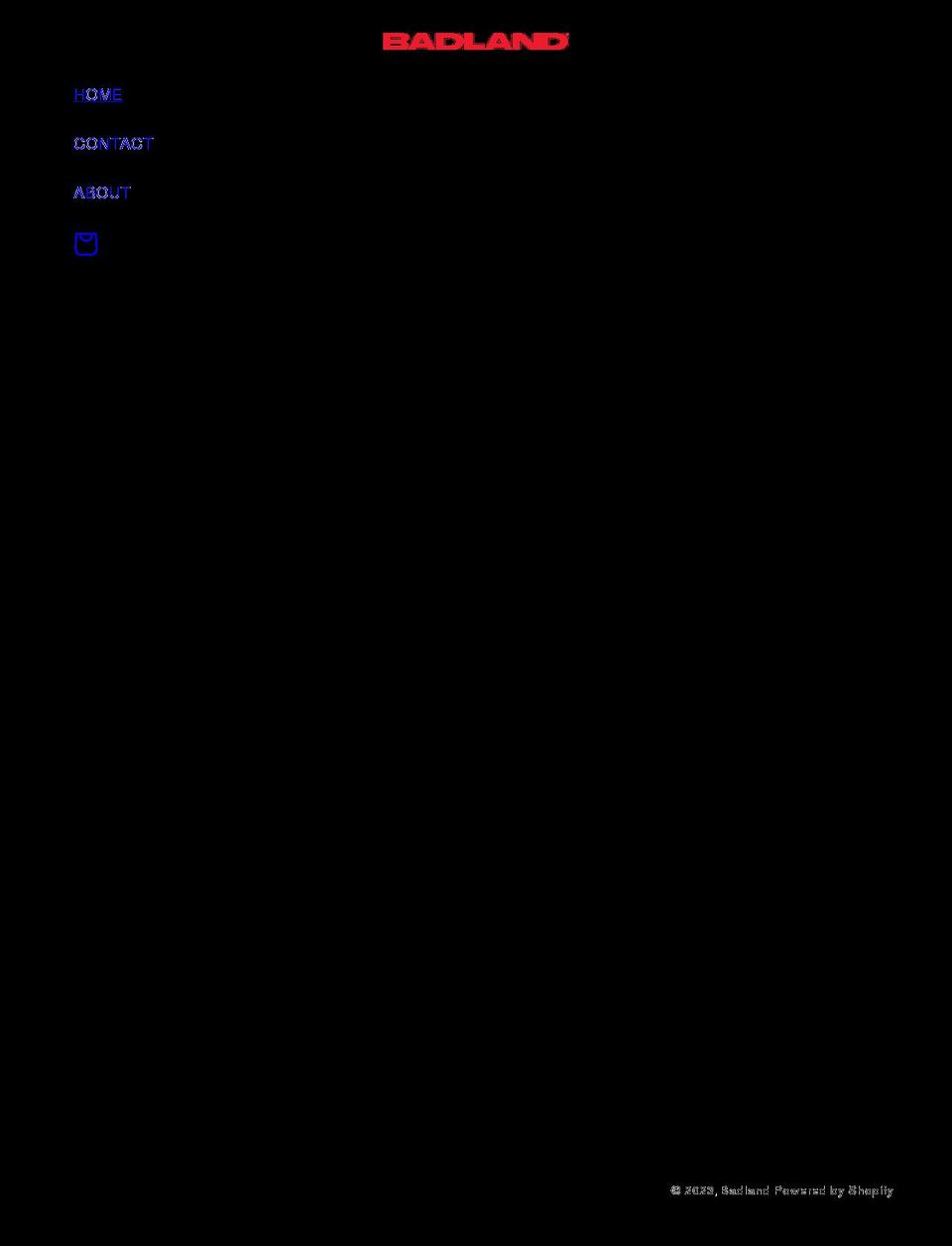 badlandradio.com shopify website screenshot