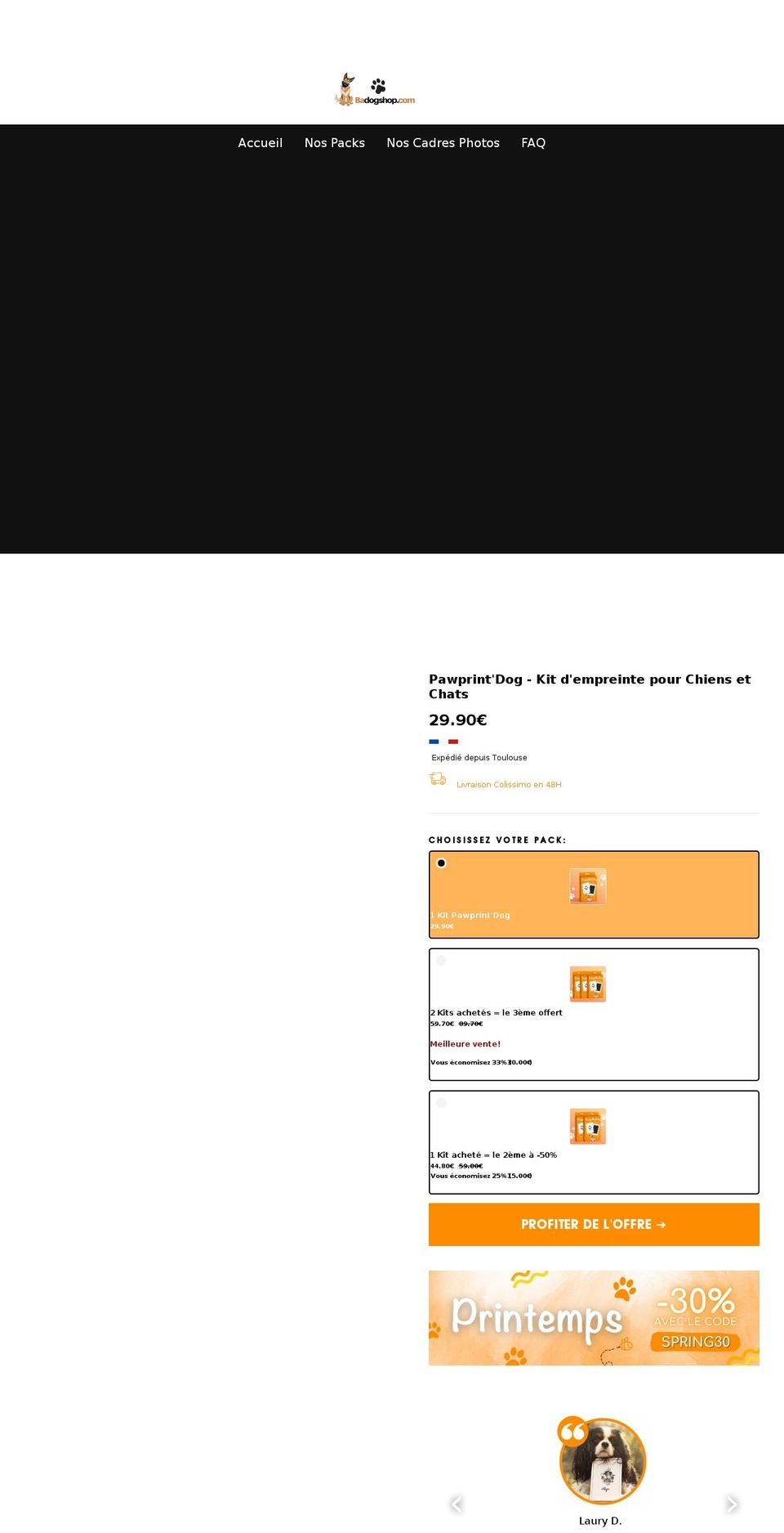 badogshop.com — Shopify storefront screenshot