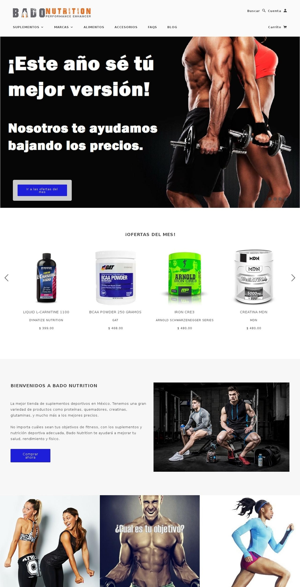 badonutrition.com shopify website screenshot