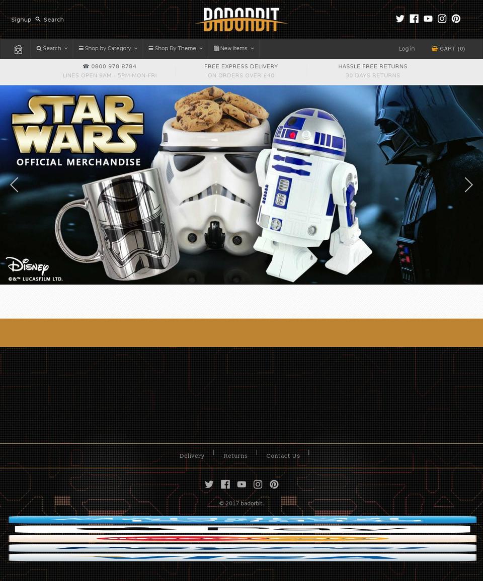 badorbit.com shopify website screenshot