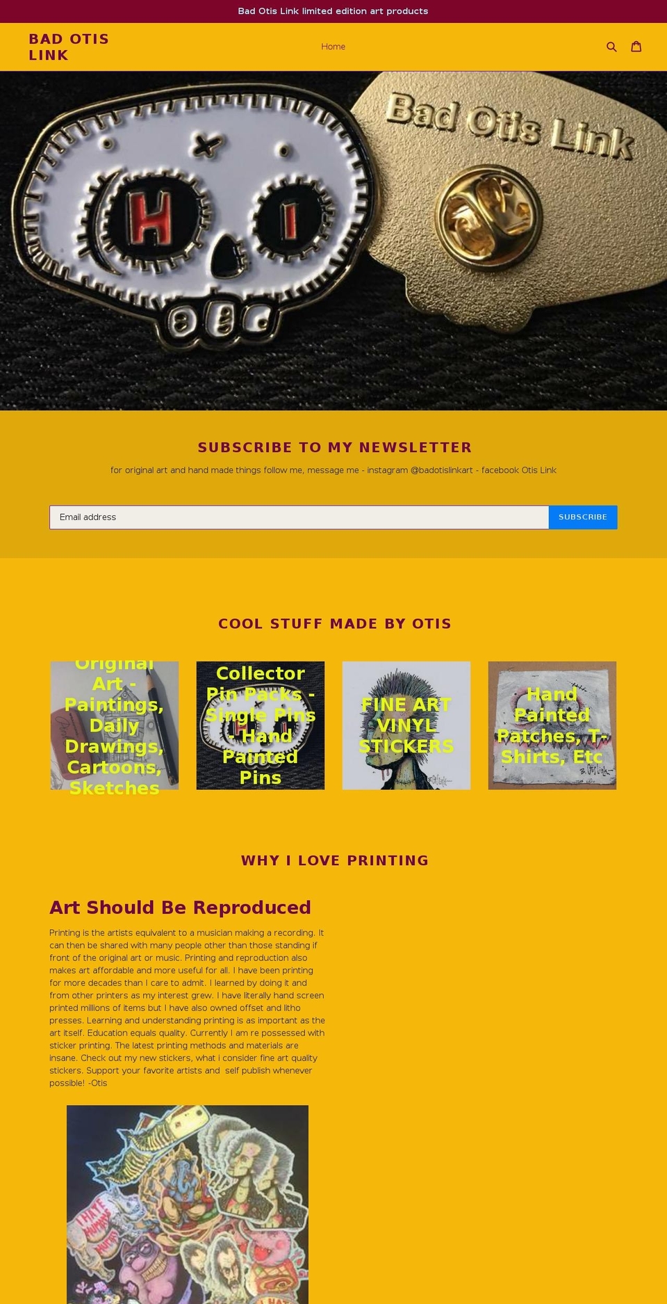 badotislink.com — Shopify storefront screenshot