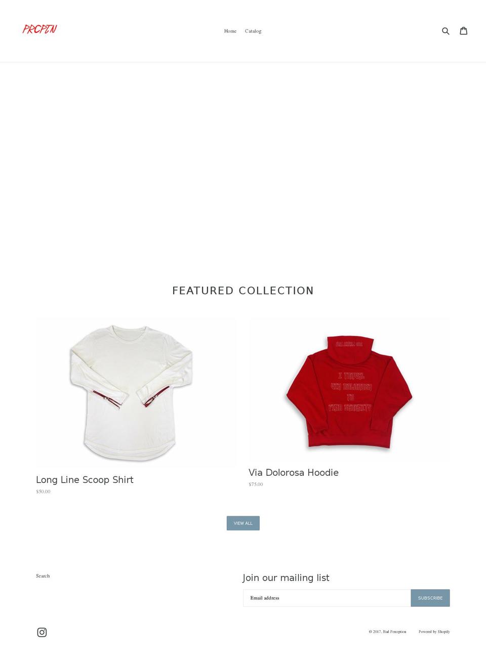 badperception.com shopify website screenshot