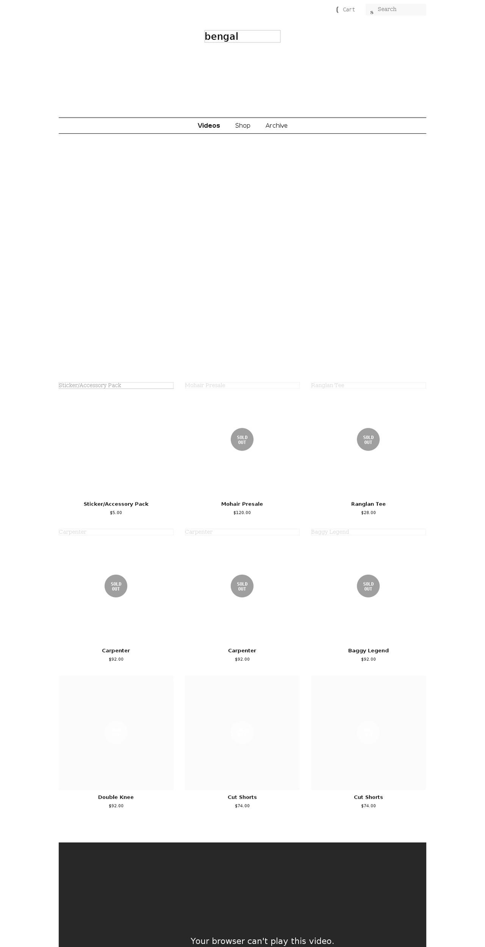 badpiebengal.com shopify website screenshot