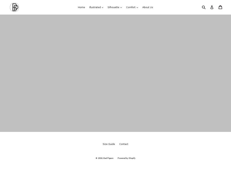 badpigeonclothing.com — Shopify storefront screenshot