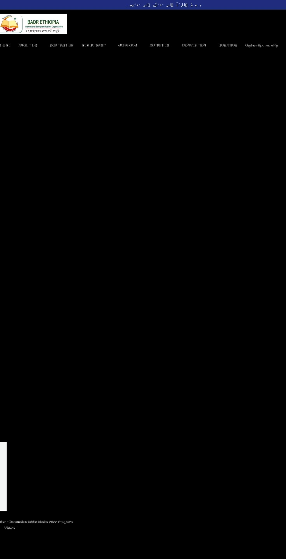 badrethiopia.org shopify website screenshot