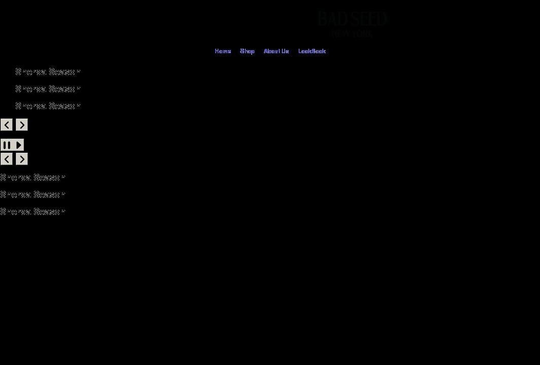 badseednewyork.com shopify website screenshot