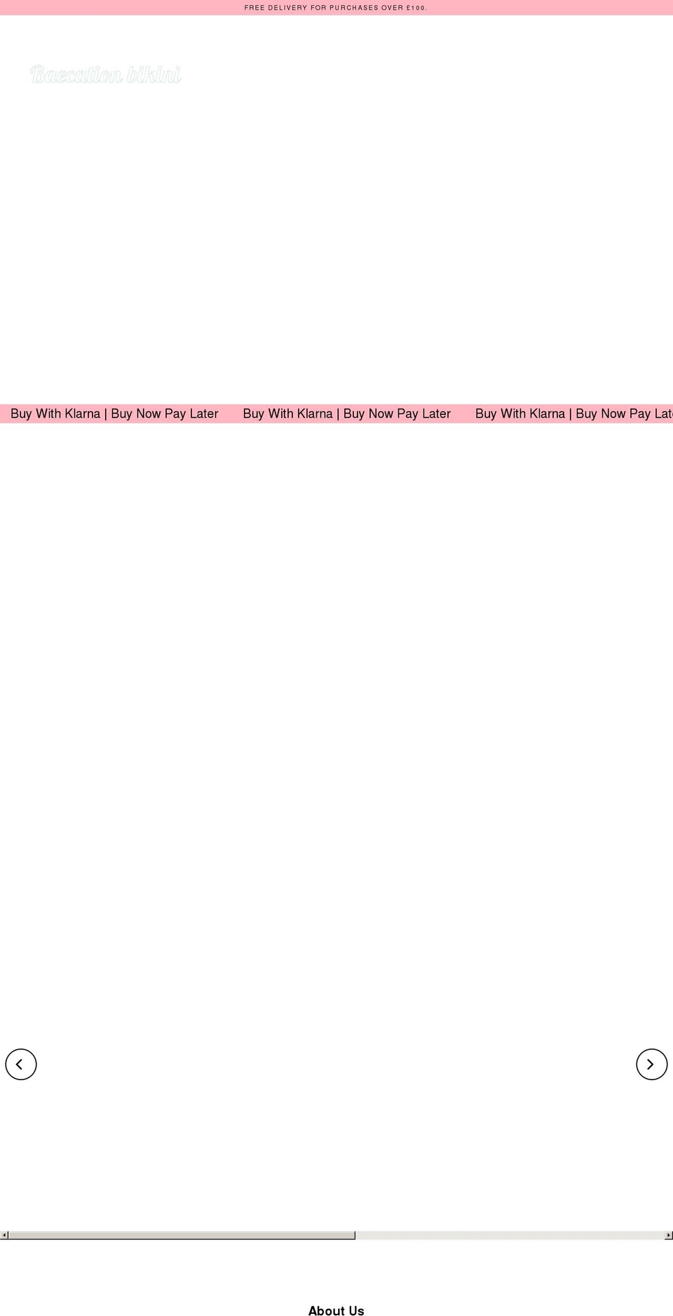 baecationbikini.com shopify website screenshot