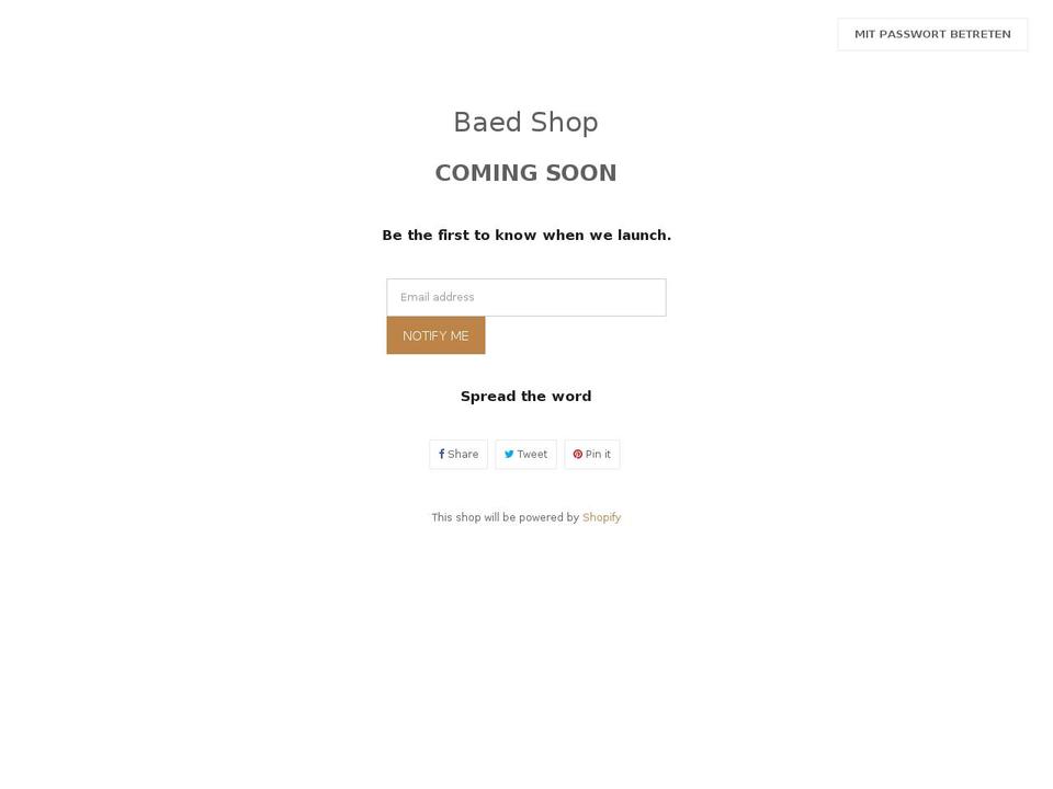 baedshop.com — Shopify storefront screenshot