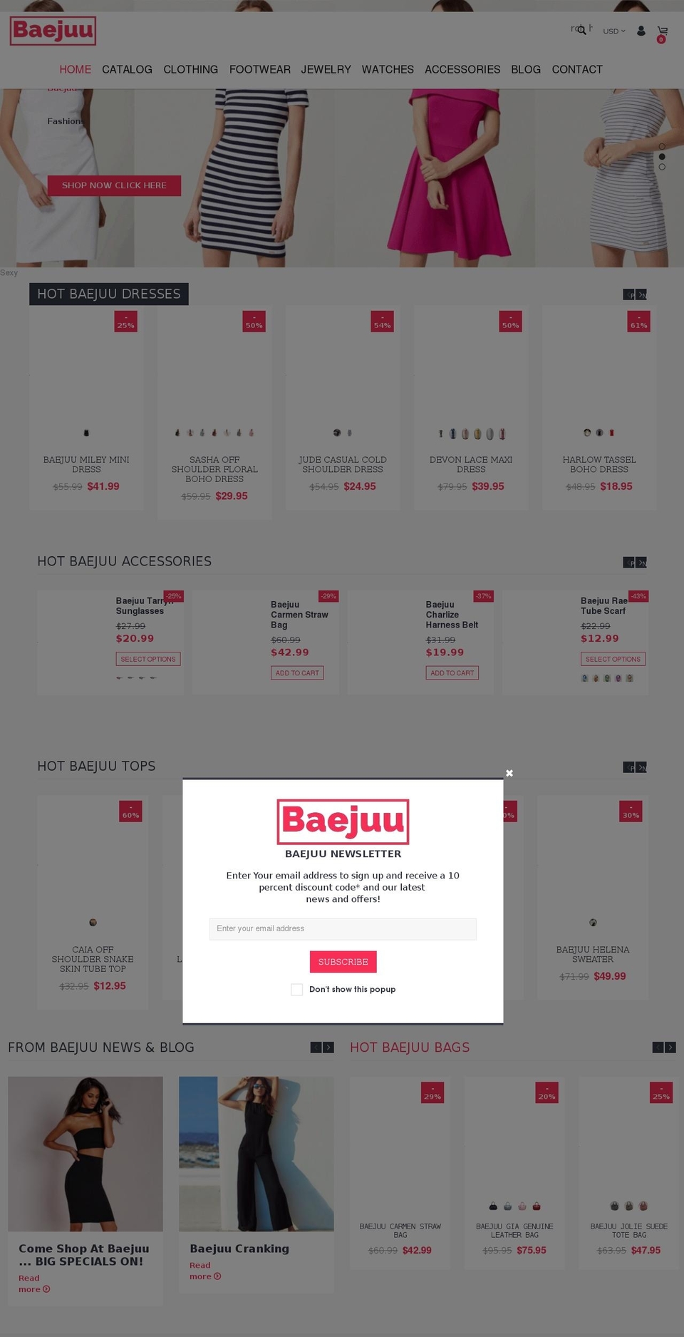 baejuu.com — Shopify storefront screenshot