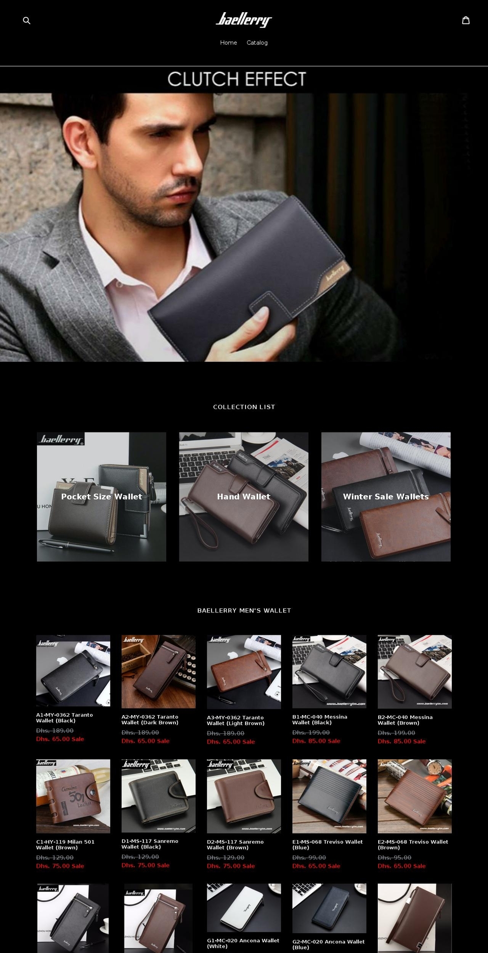 baellerrytm.com — Shopify storefront screenshot