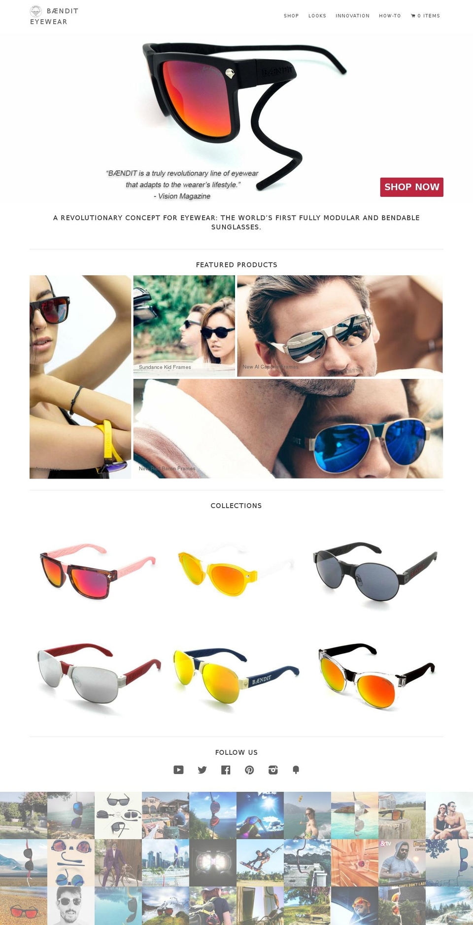 Baendit Eyewear Shopify theme site example baendit.info