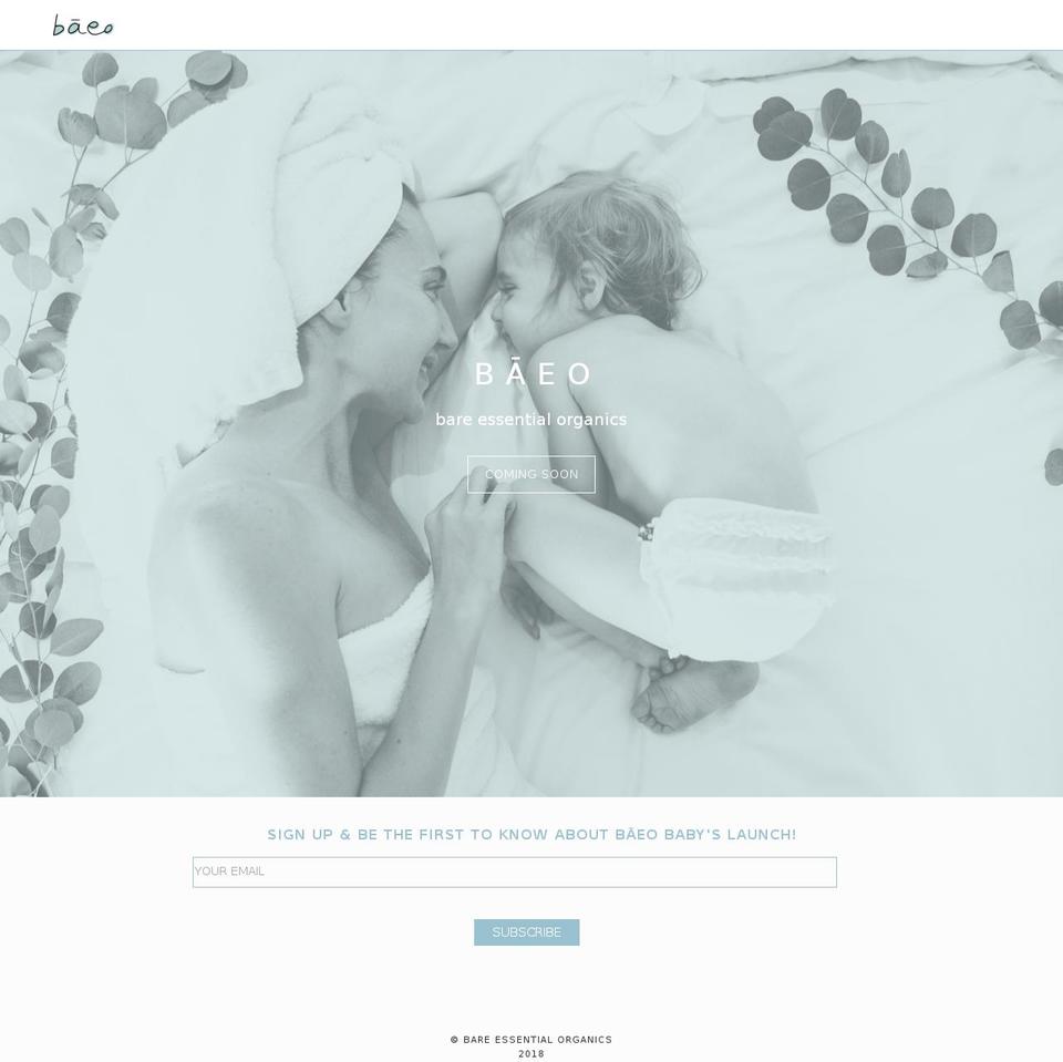 baeo.com shopify website screenshot