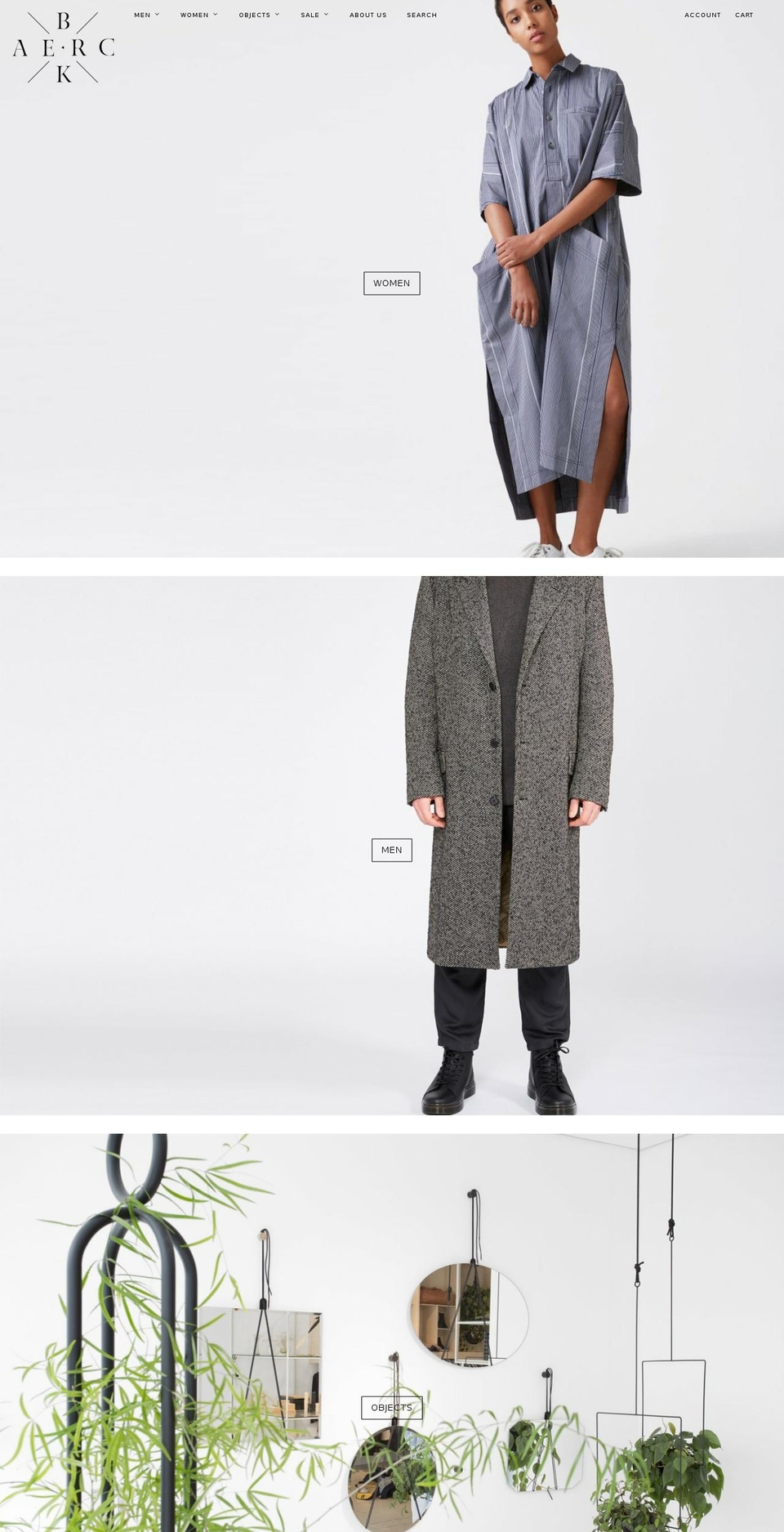 baerck.com — Shopify storefront screenshot