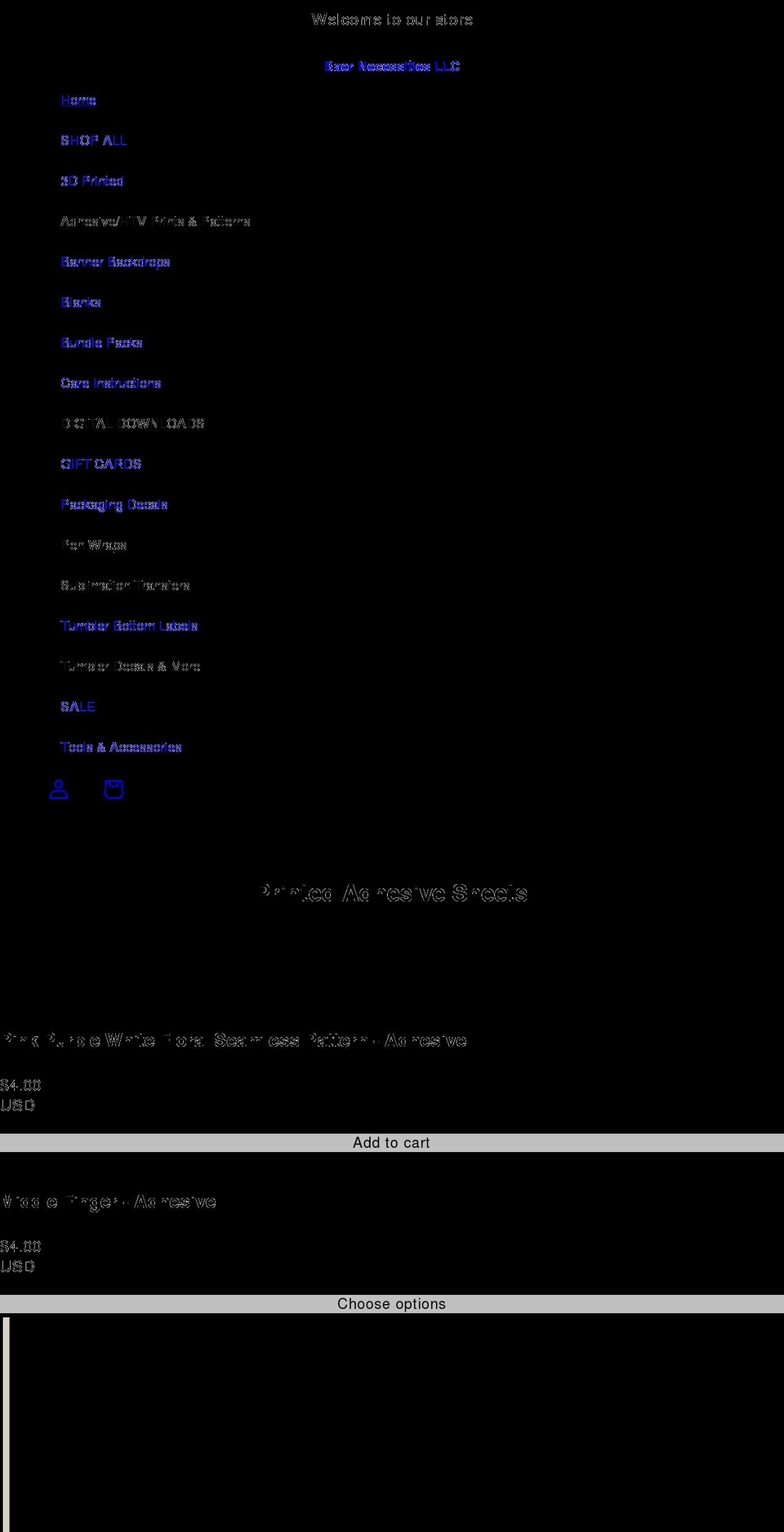 baernecessities.net shopify website screenshot