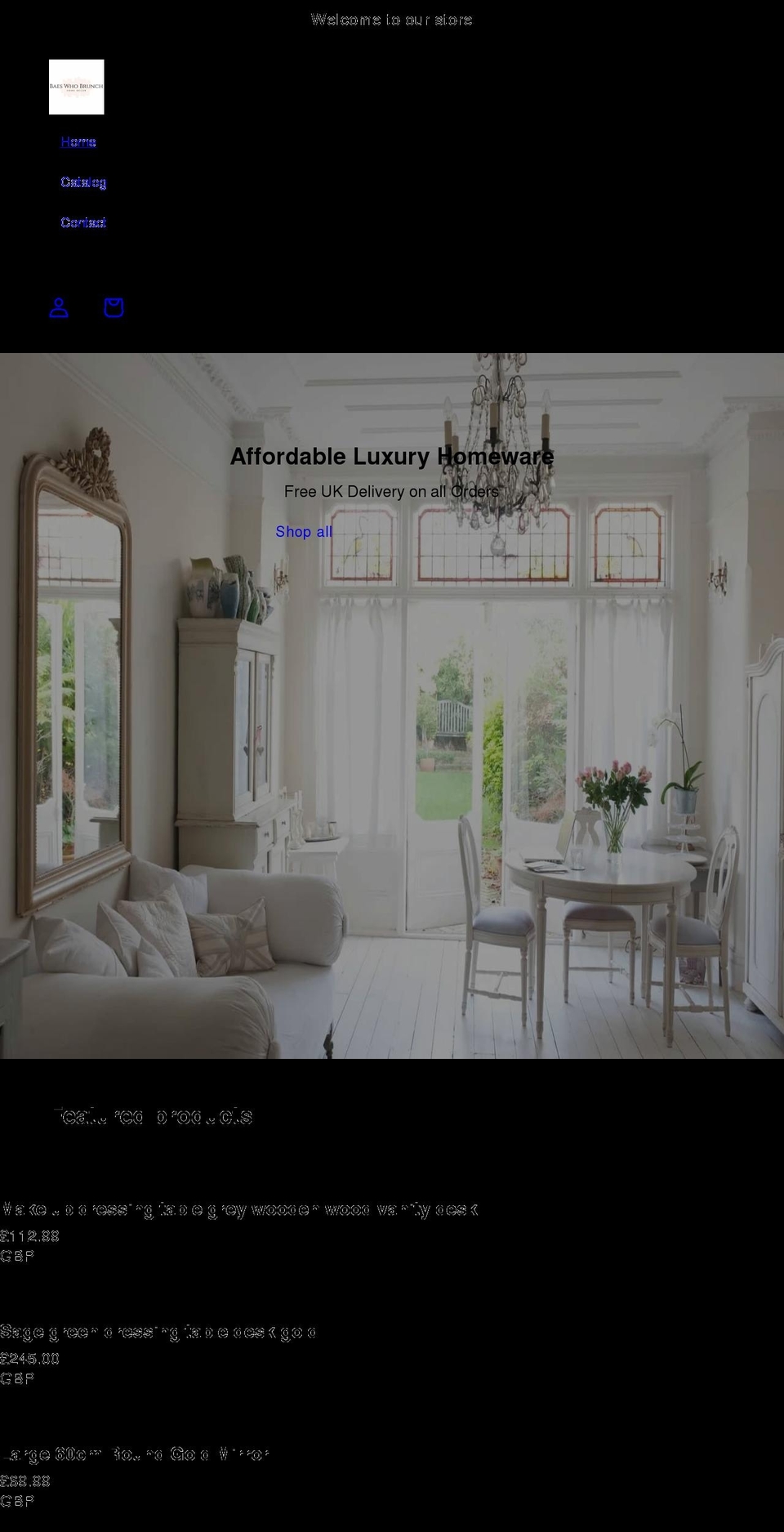 baeswhobrunch.com shopify website screenshot