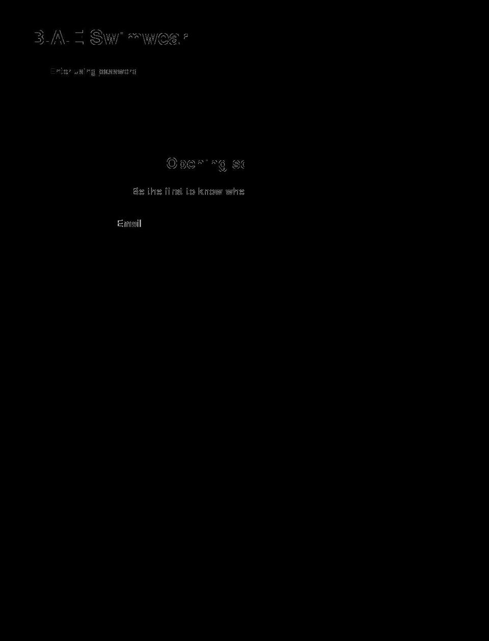 baeswim.com shopify website screenshot