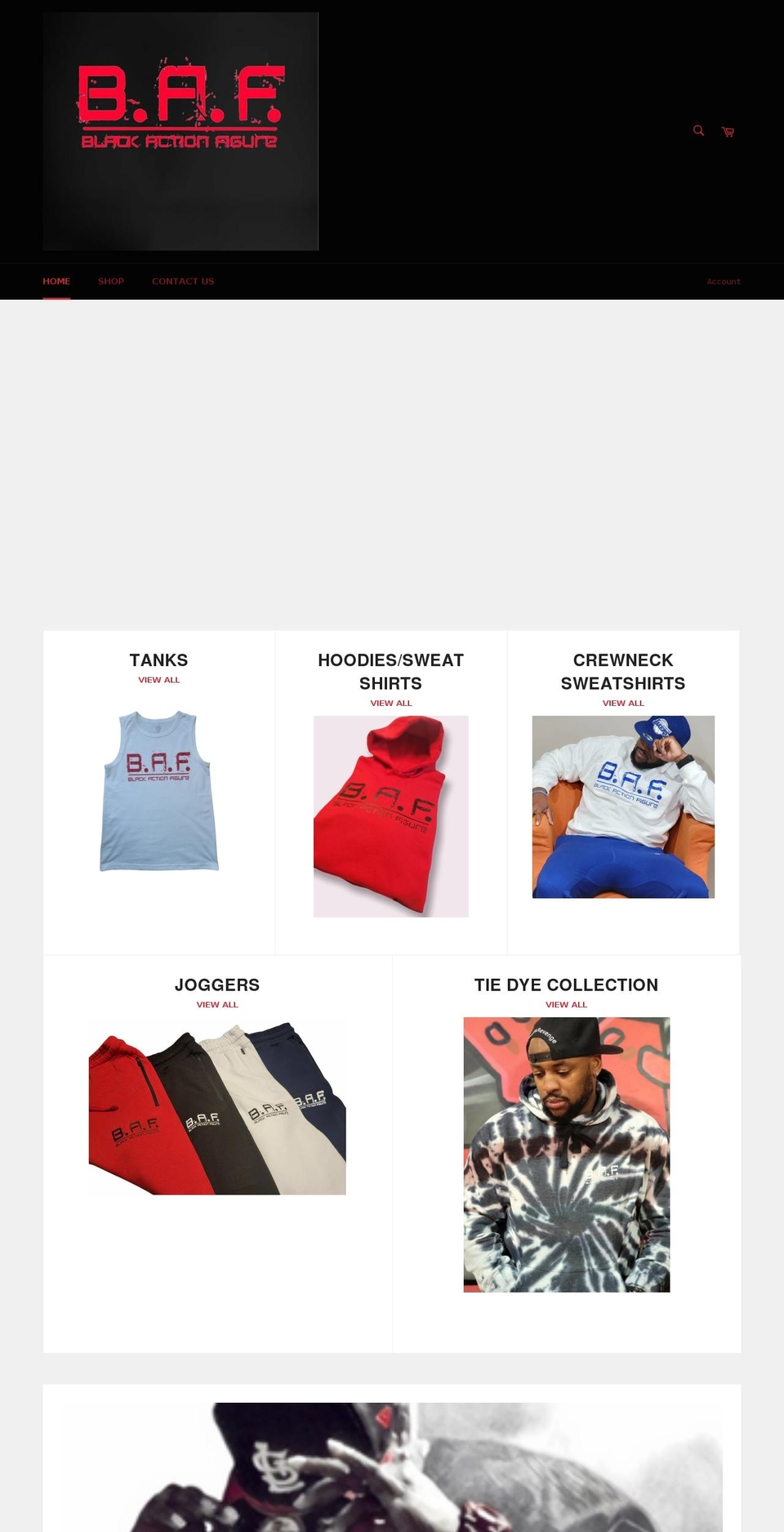 bafbrand.com shopify website screenshot