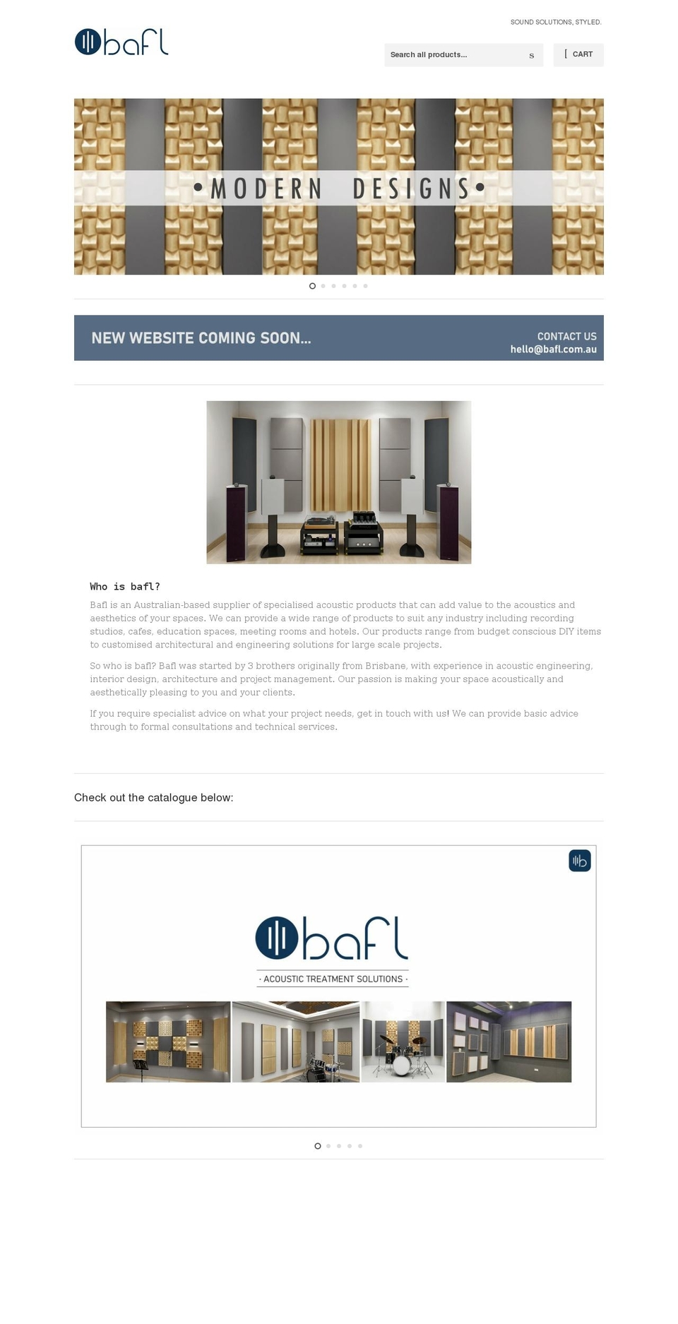 bafl.com.au shopify website screenshot