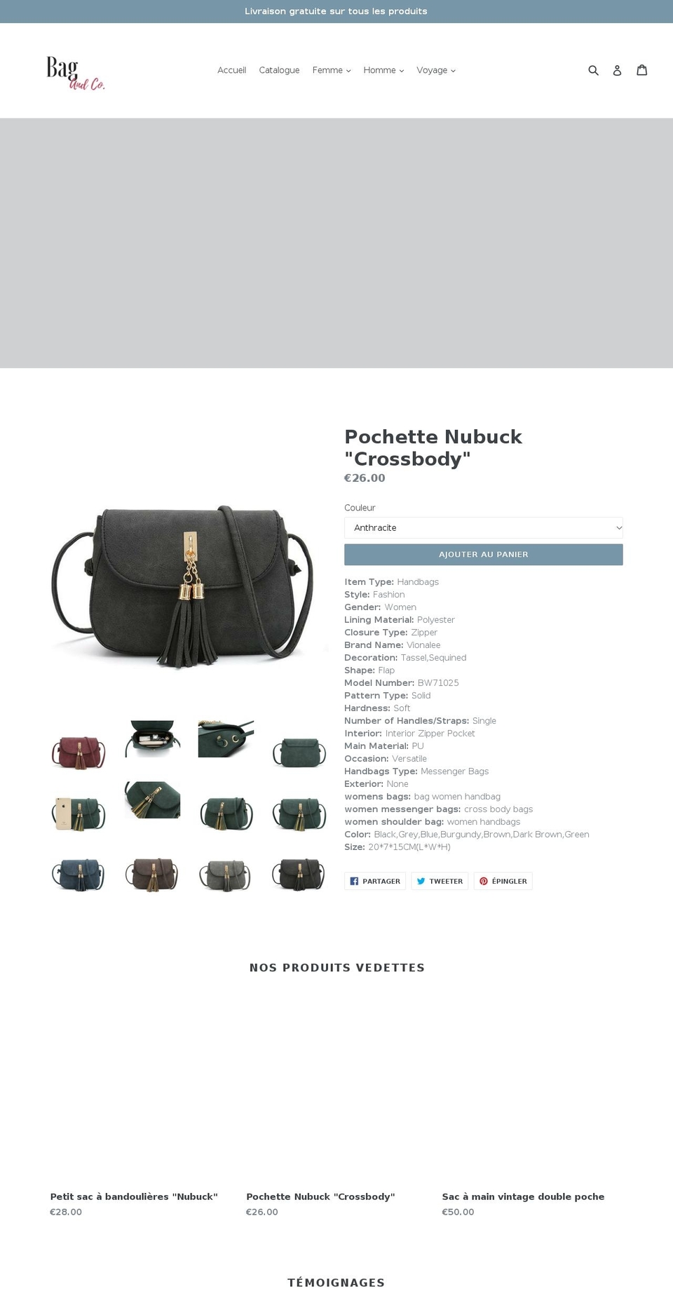 bag-and-co.com — Shopify storefront screenshot