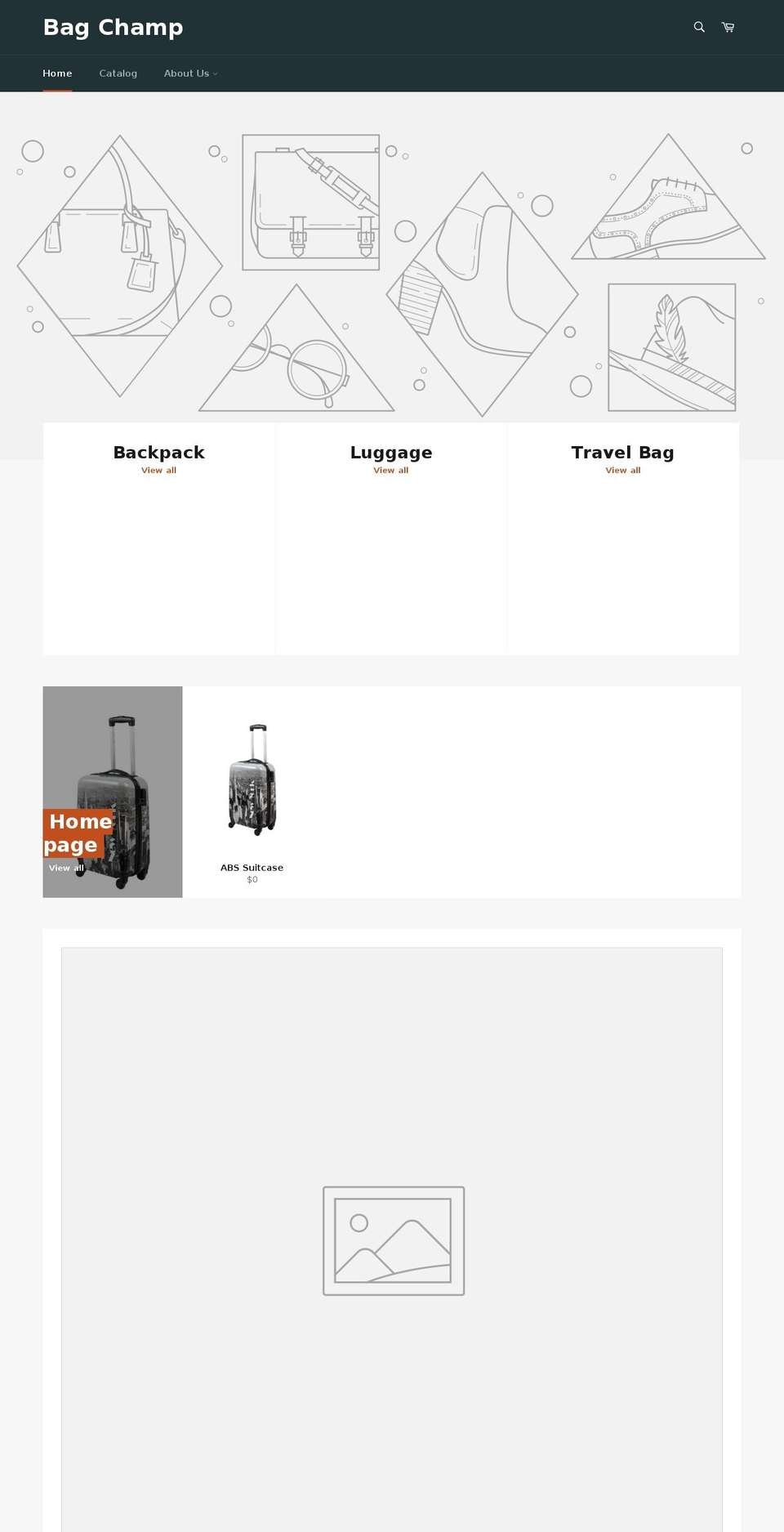 bagchamp.com — Shopify storefront screenshot