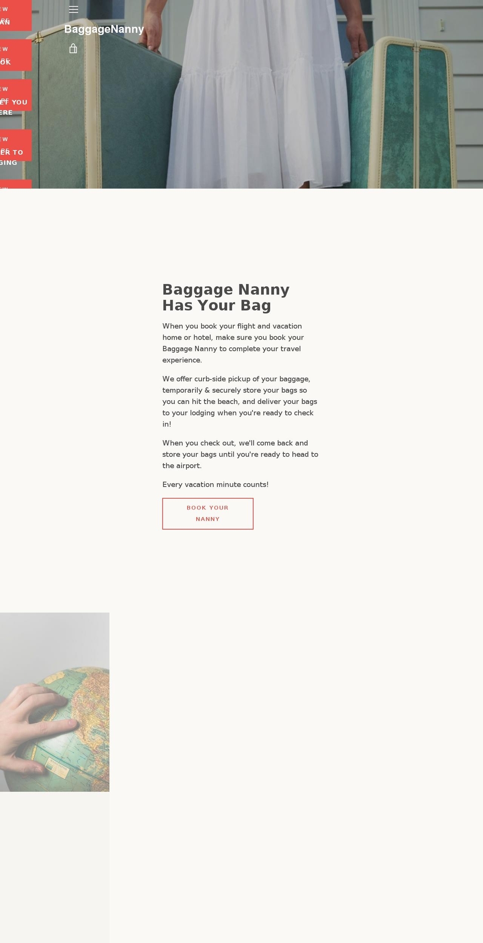 baggagenanny.com — Shopify storefront screenshot