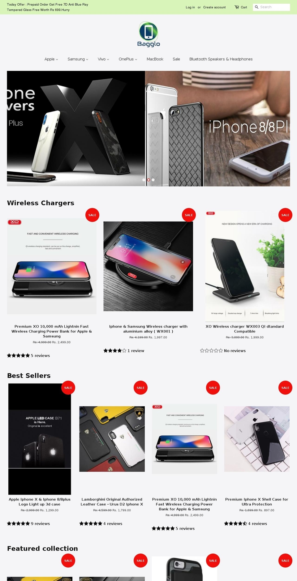 bagglo.com shopify website screenshot