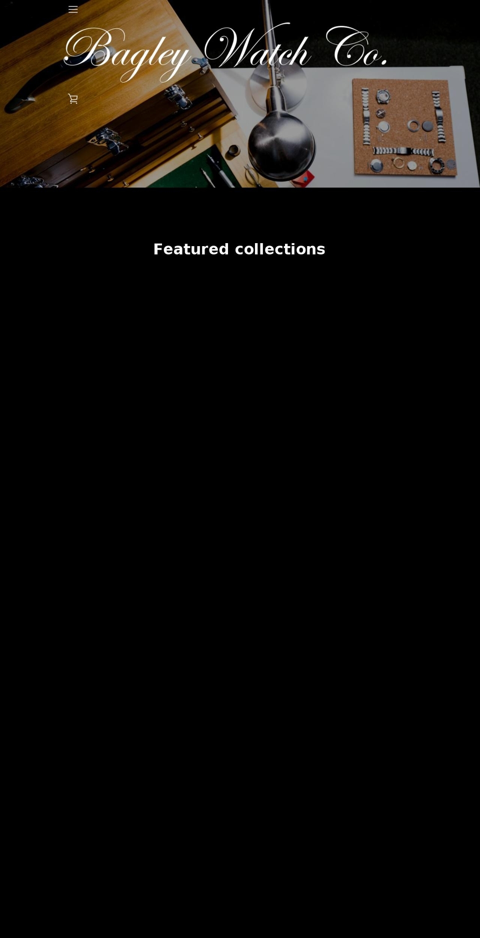 bagleywatchco.com shopify website screenshot