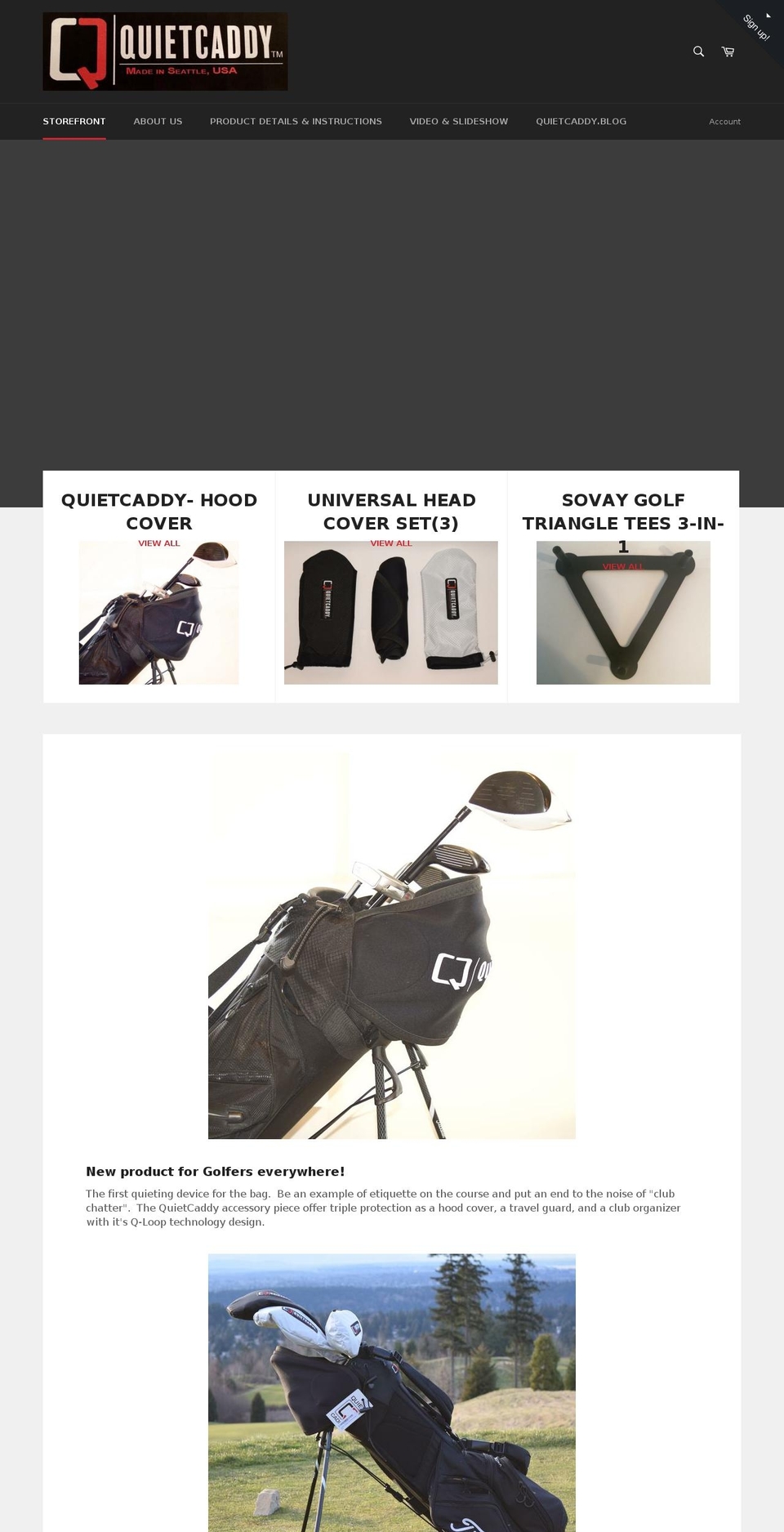 baglovegolf.com shopify website screenshot