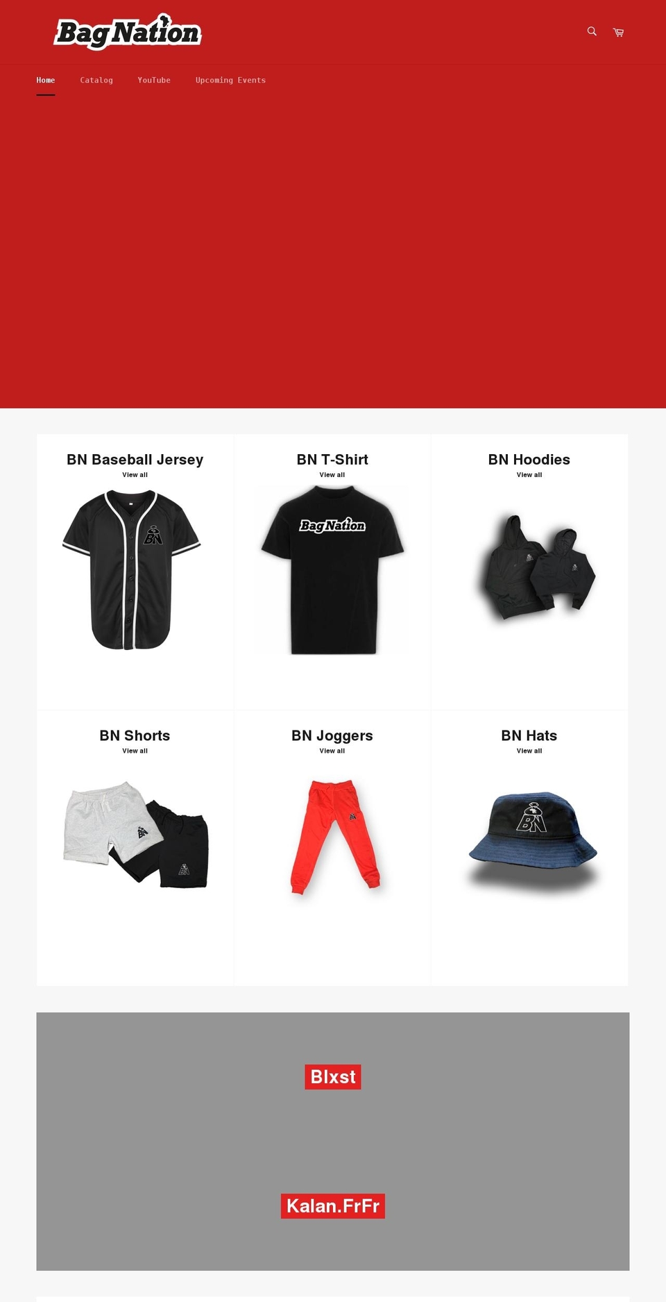 bagnationapparel.com shopify website screenshot