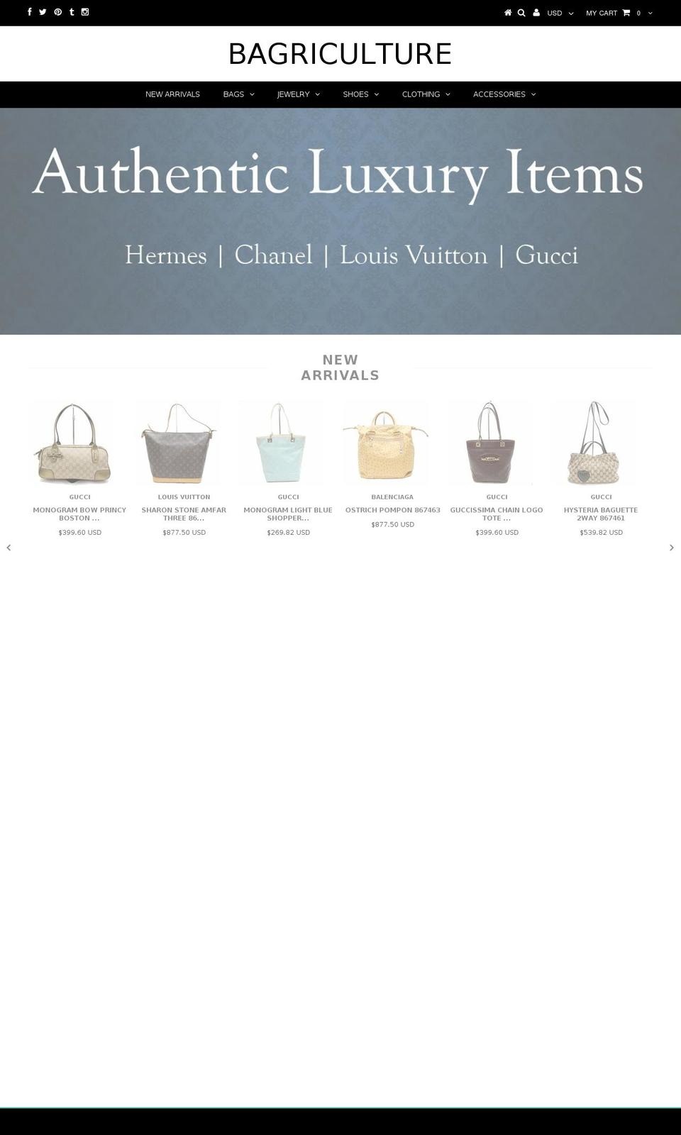 bagricultureexpress.com — Shopify storefront screenshot