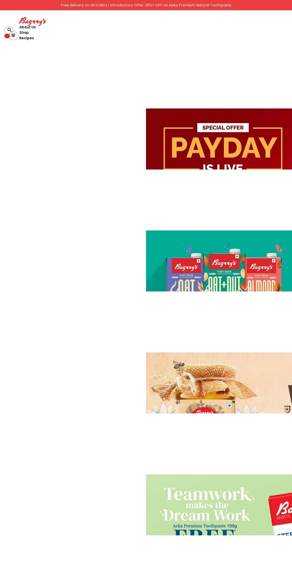 bagrrys-breakfast.myshopify.com shopify website screenshot