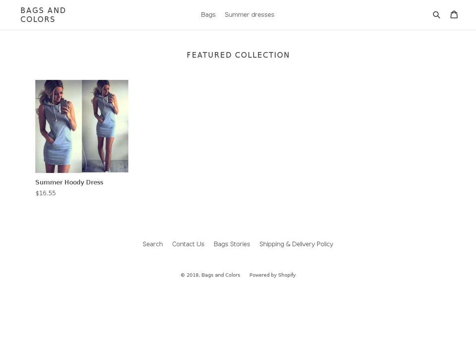 bags-and-colors.com — Shopify storefront screenshot