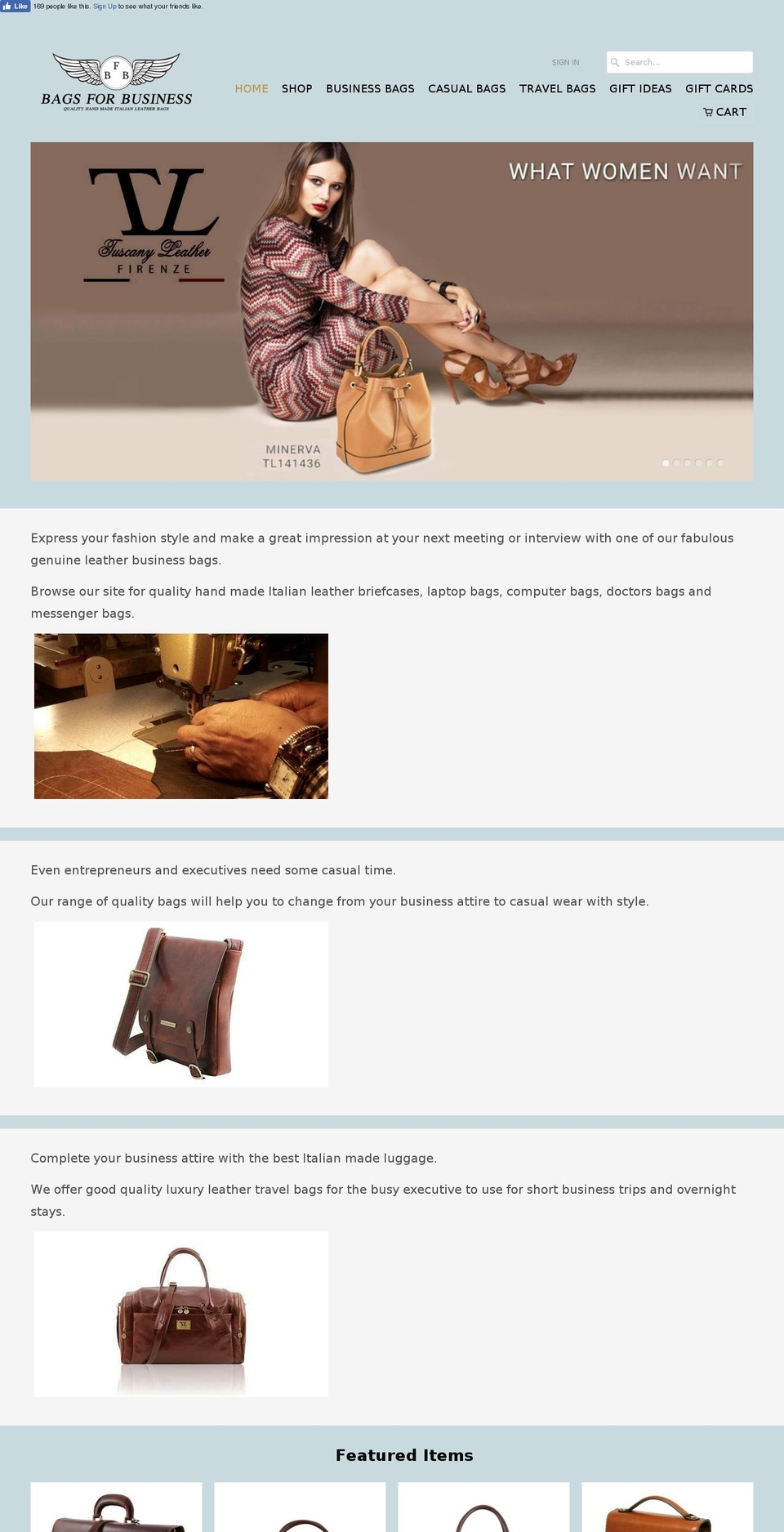 bagsforbusiness.com.au shopify website screenshot