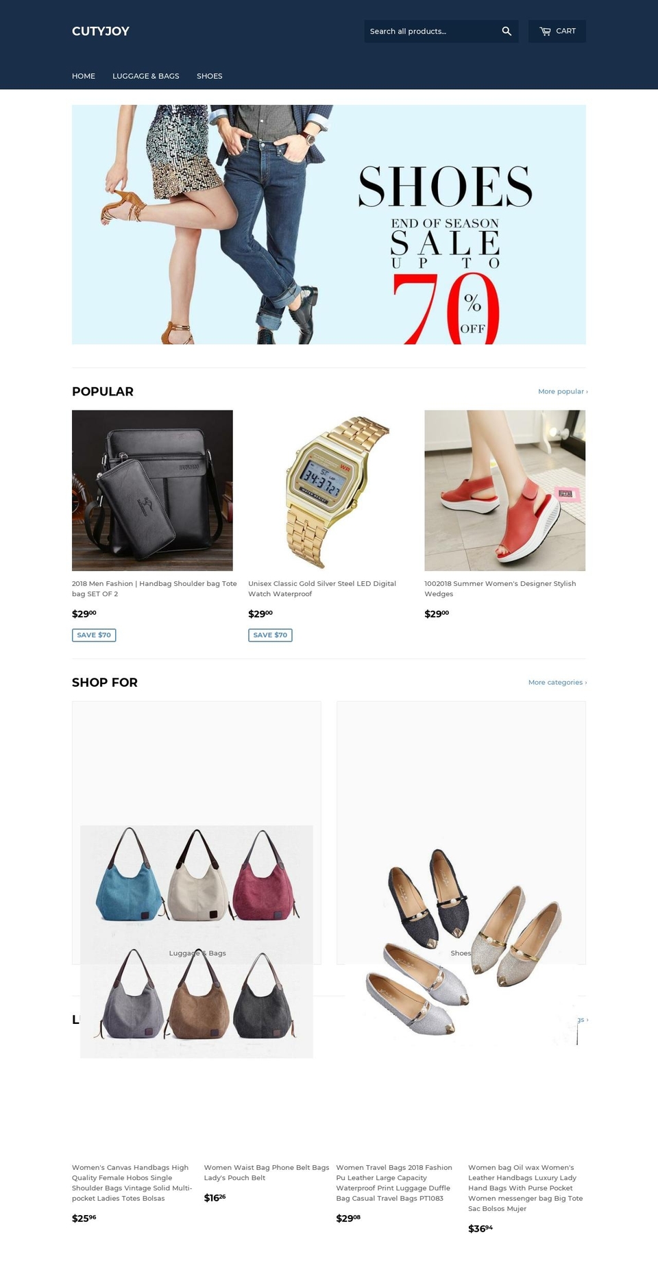 bagsgrace.com — Shopify storefront screenshot