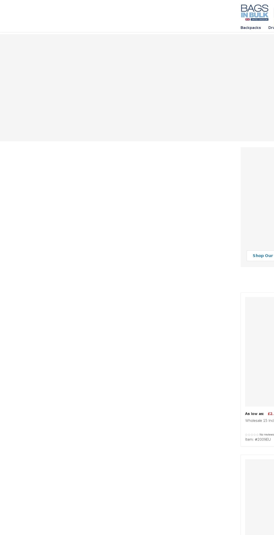 bagsinbulk.co.uk shopify website screenshot