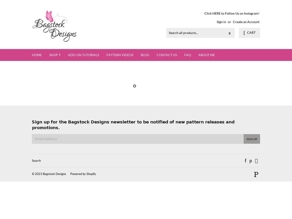 bagstockdesigns.com shopify website screenshot
