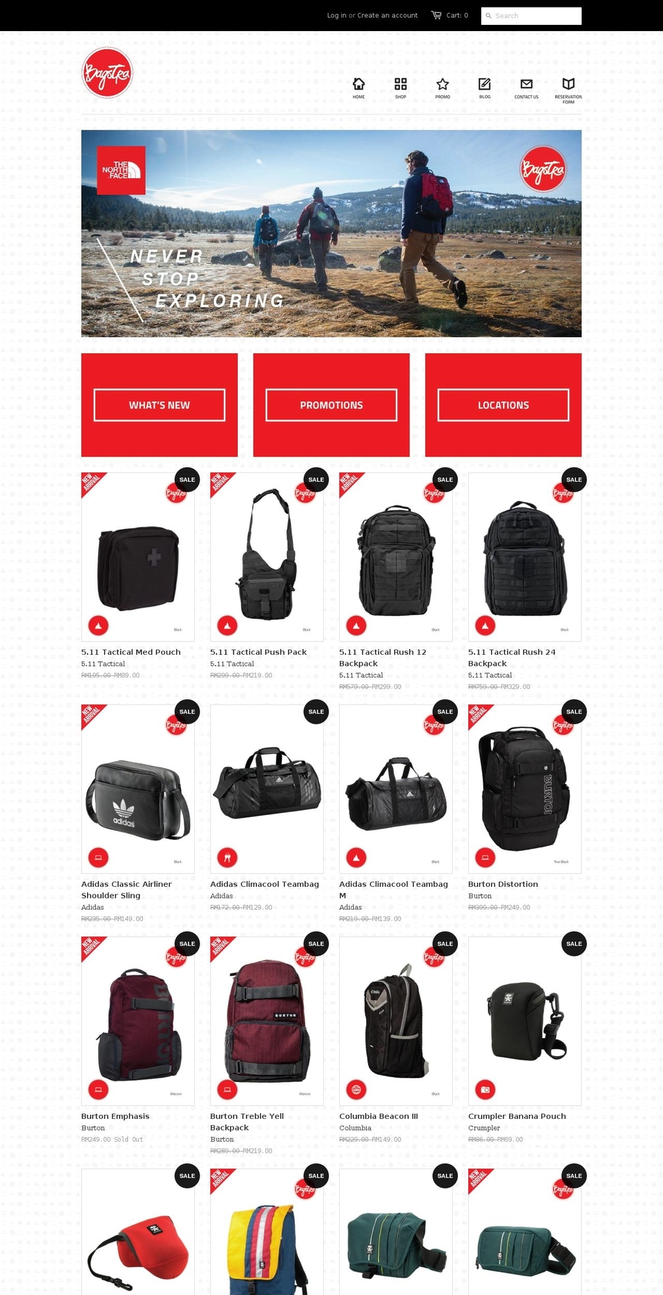 bagstra.com shopify website screenshot