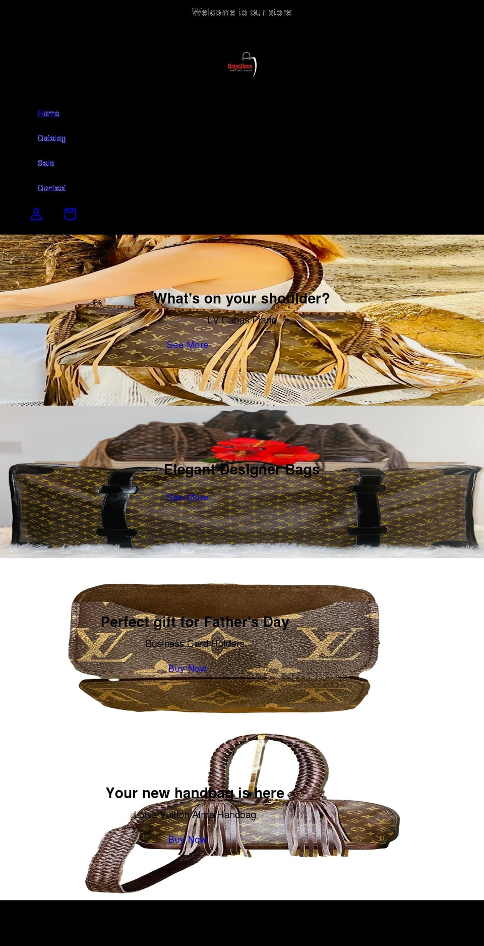 bagsulove.com shopify website screenshot