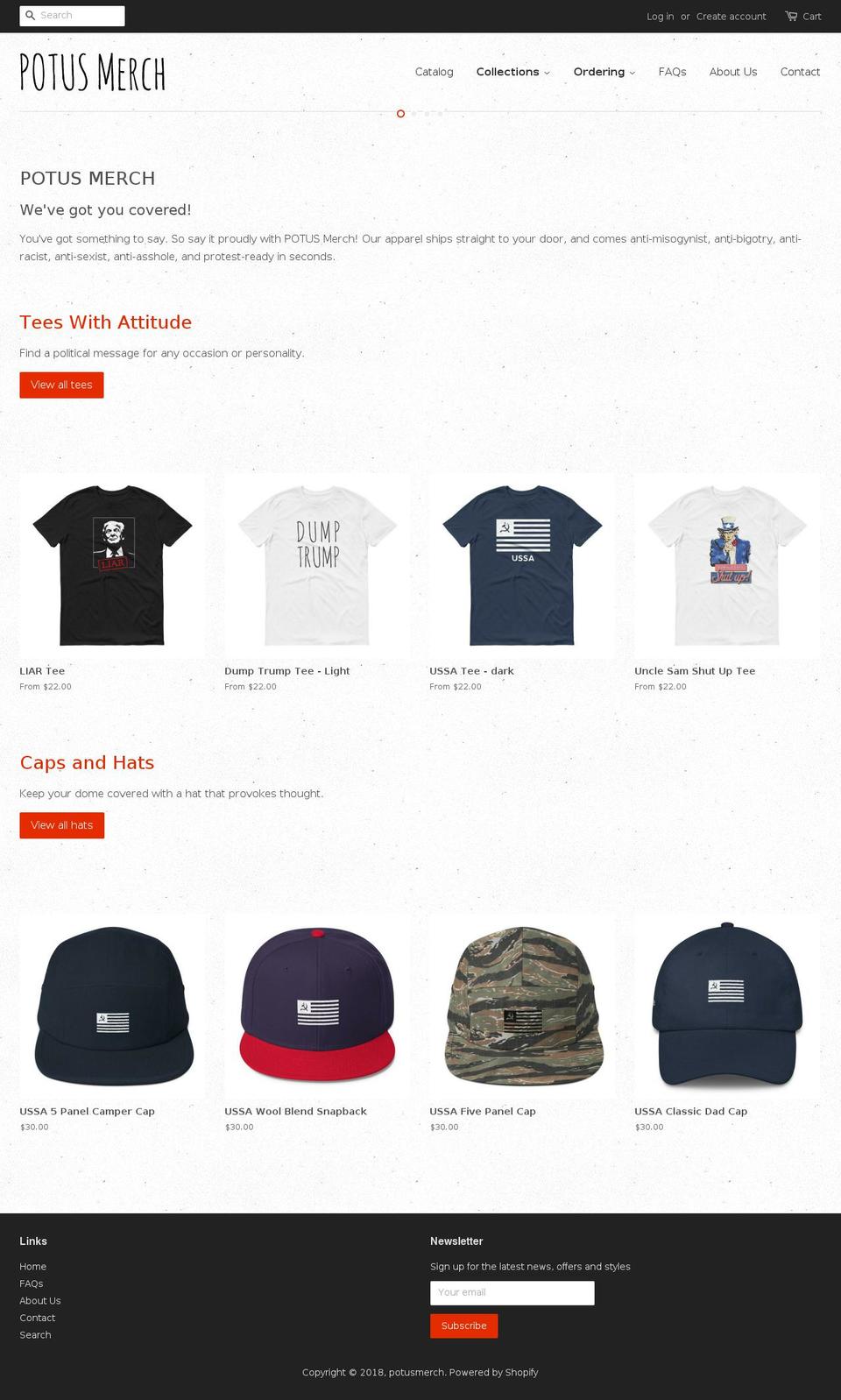 bagtrump.com — Shopify storefront screenshot