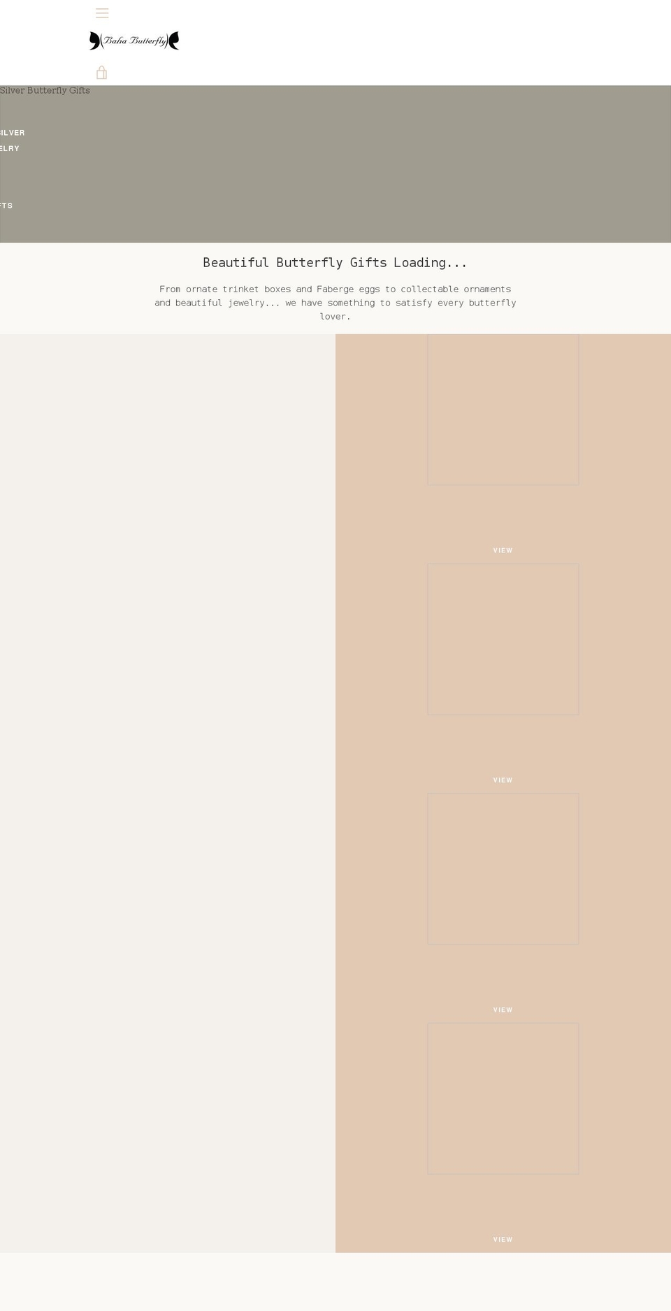 bahabutterfly.com shopify website screenshot