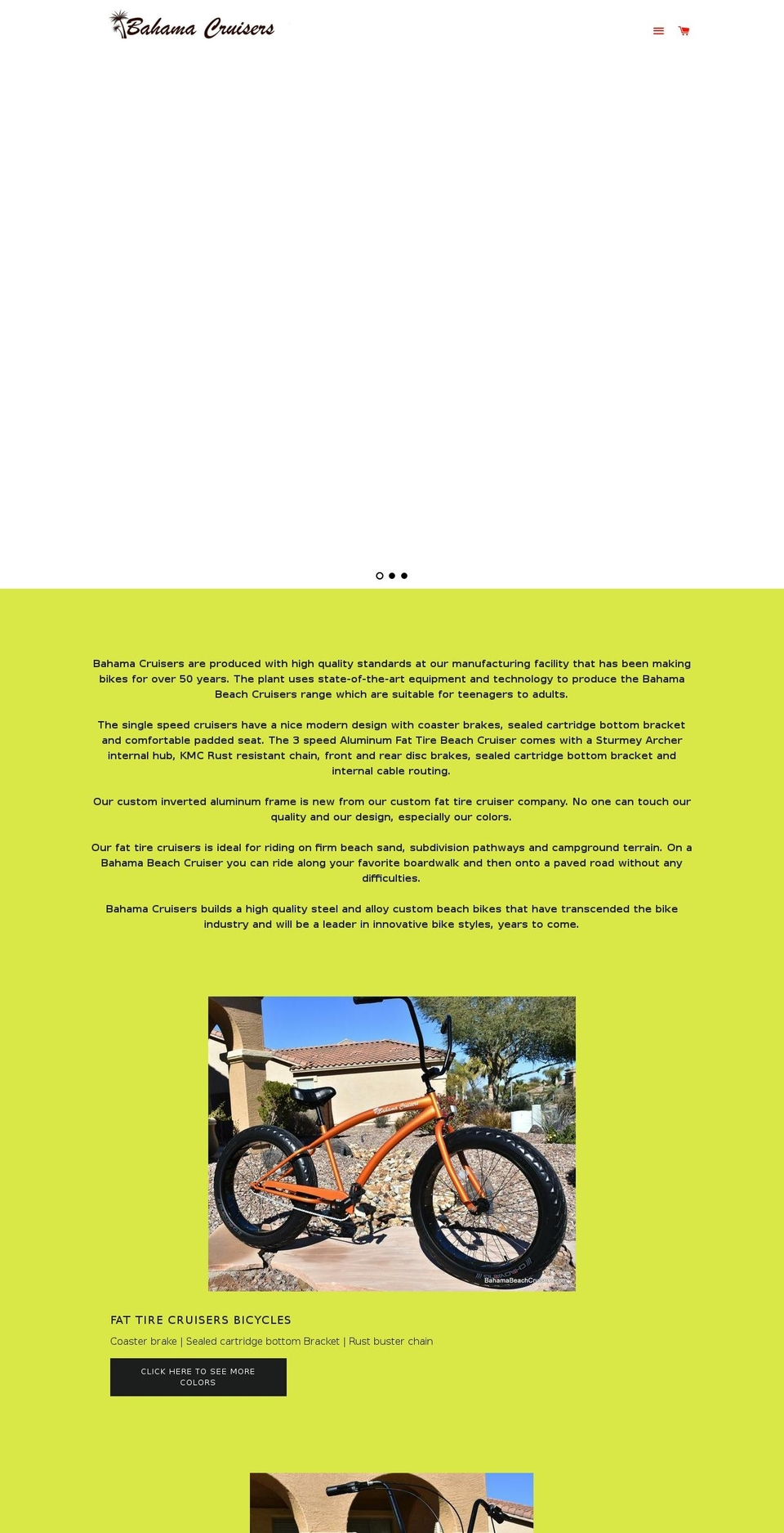 bahamacruiser.net shopify website screenshot
