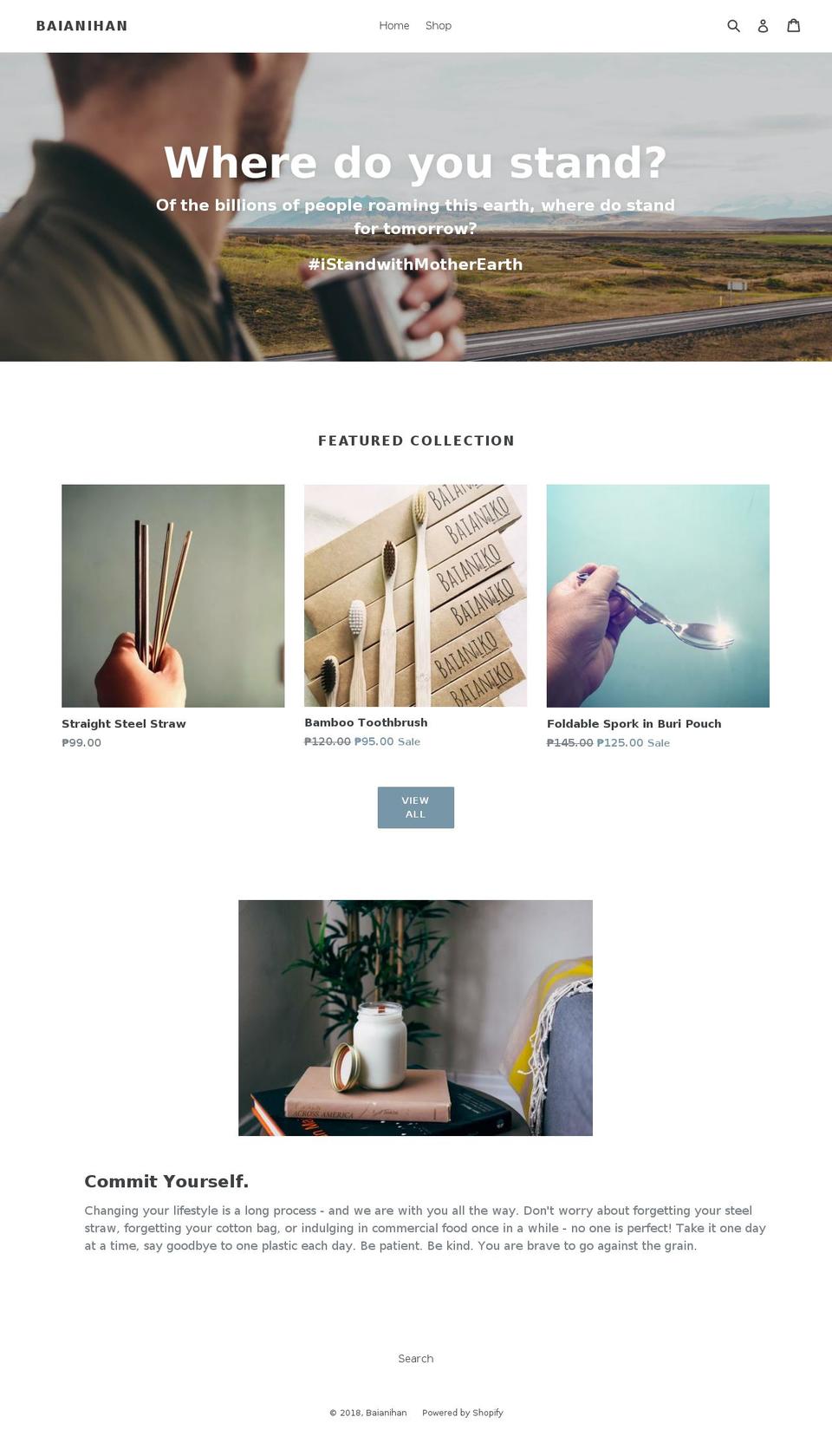 baianihan.com — Shopify storefront screenshot