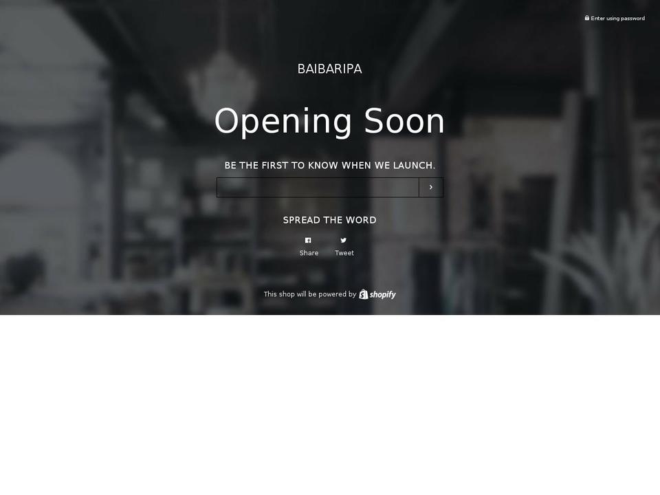 baibaripa.com shopify website screenshot