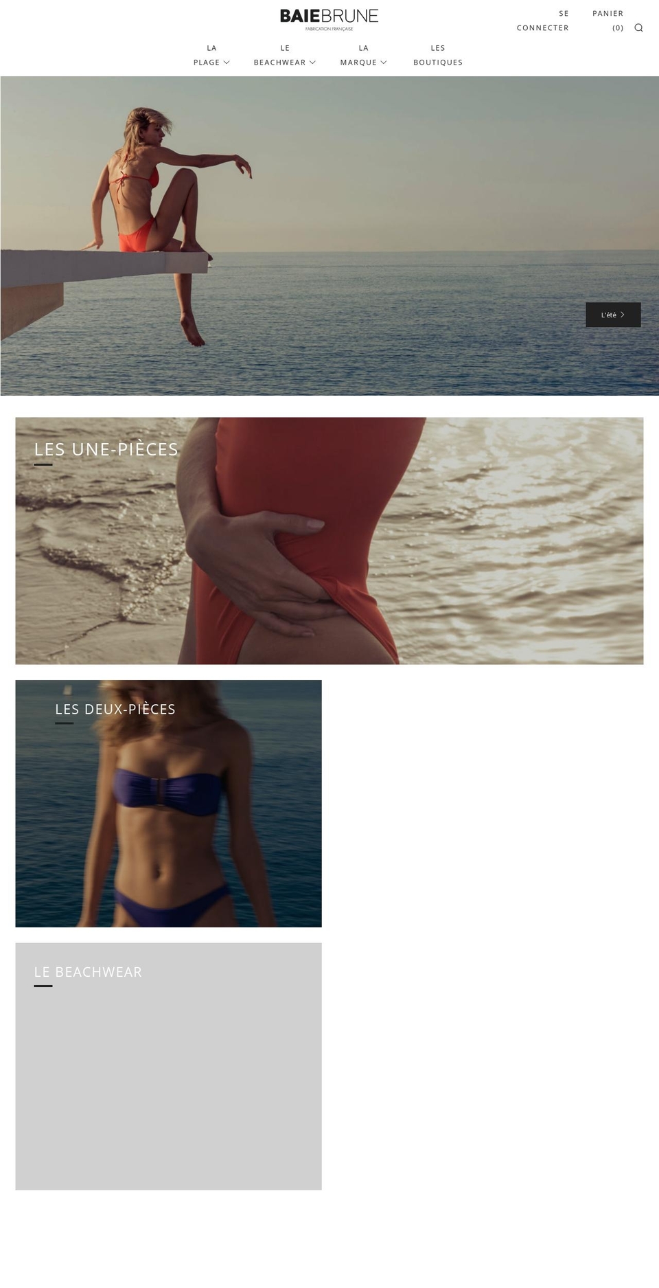 baiebrune.com — Shopify storefront screenshot