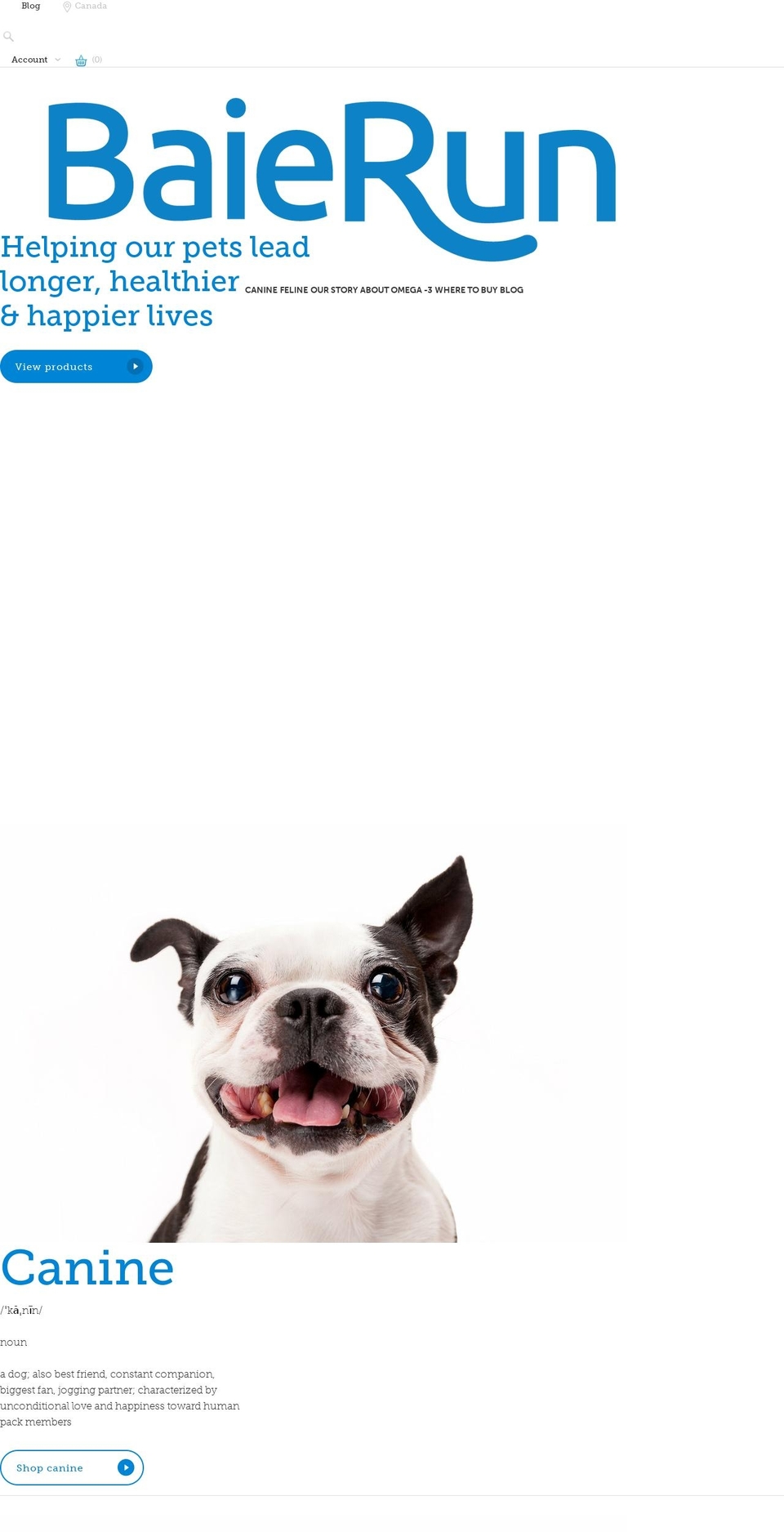 baierun.com — Shopify storefront screenshot
